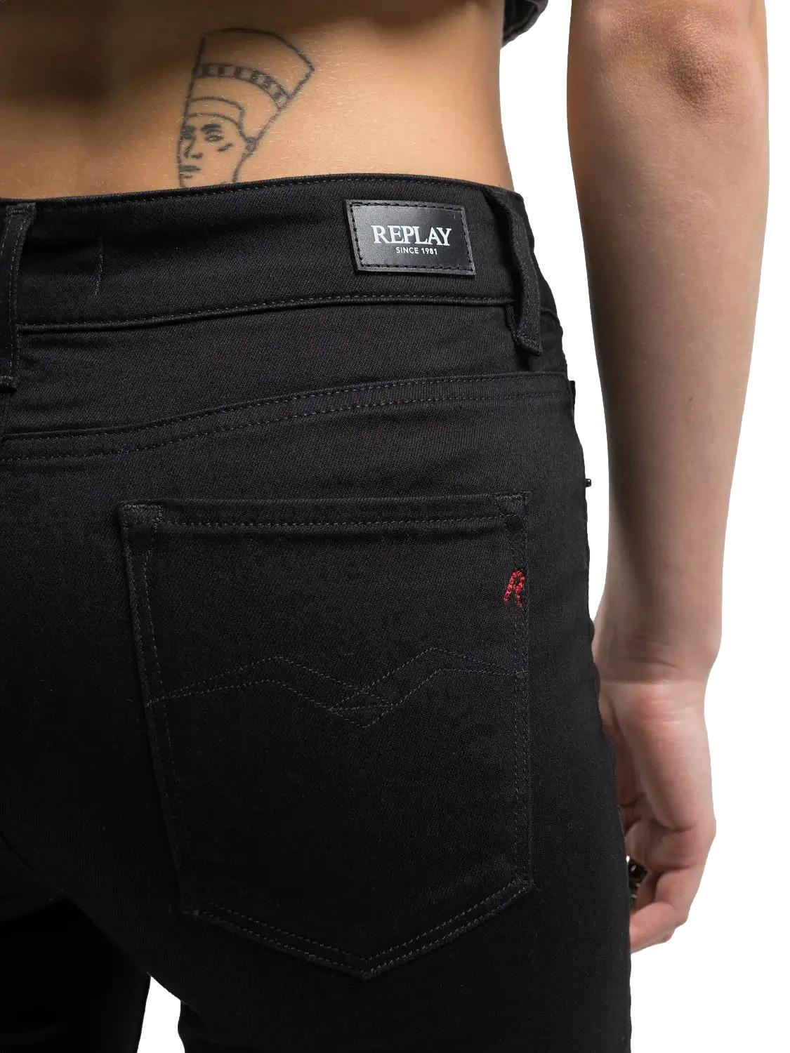 Replay Joella Jeans Sort - chrismoa.no