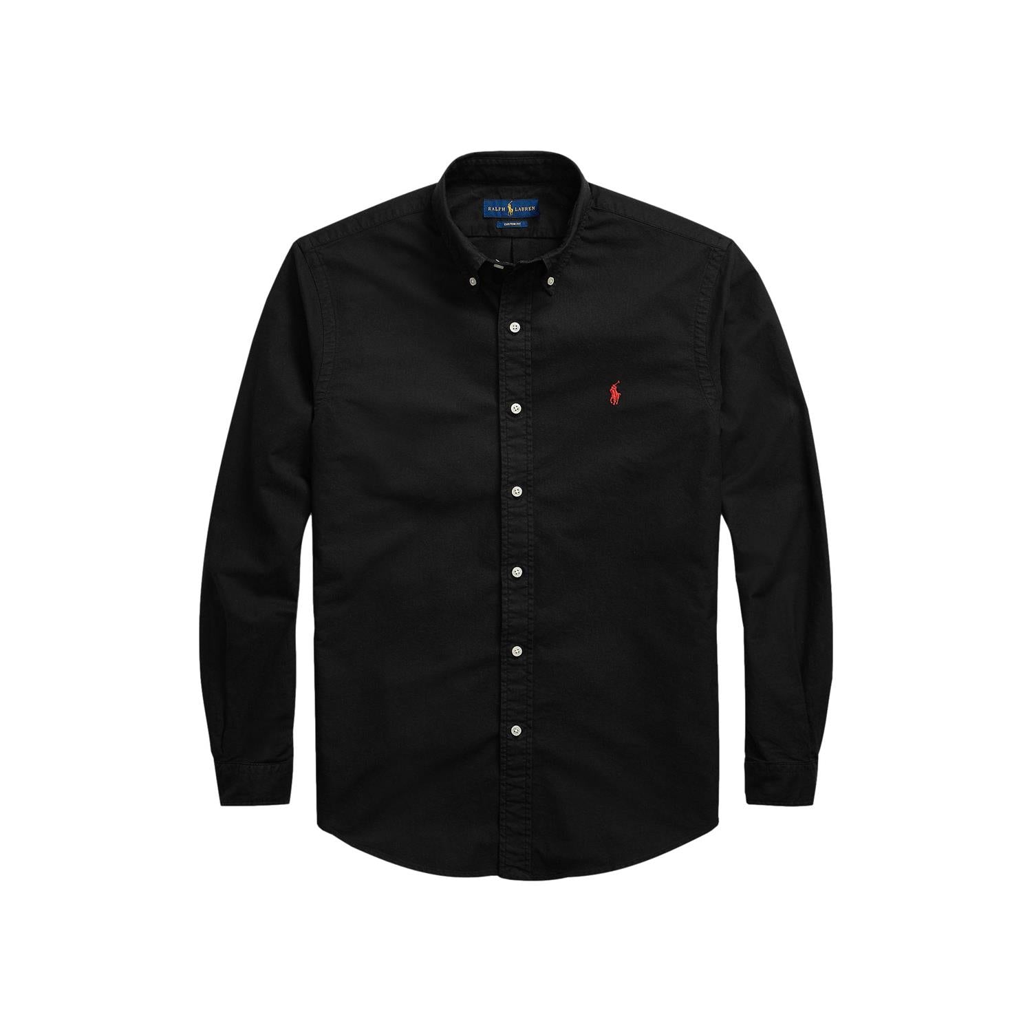 Polo Ralph Lauren Custom Fit Oxford Shirt Skjorte Sort - chrismoa.no