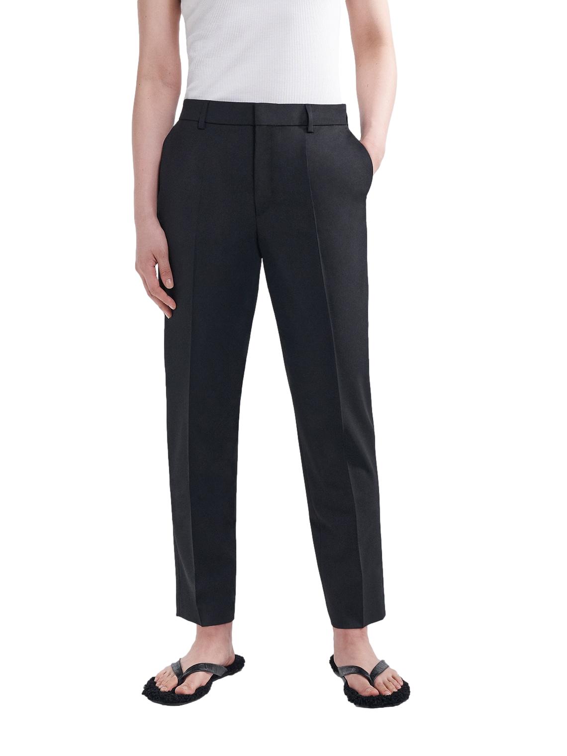 Filippa K Emma Cropped Cool wool Bukse Sort - chrismoa.no