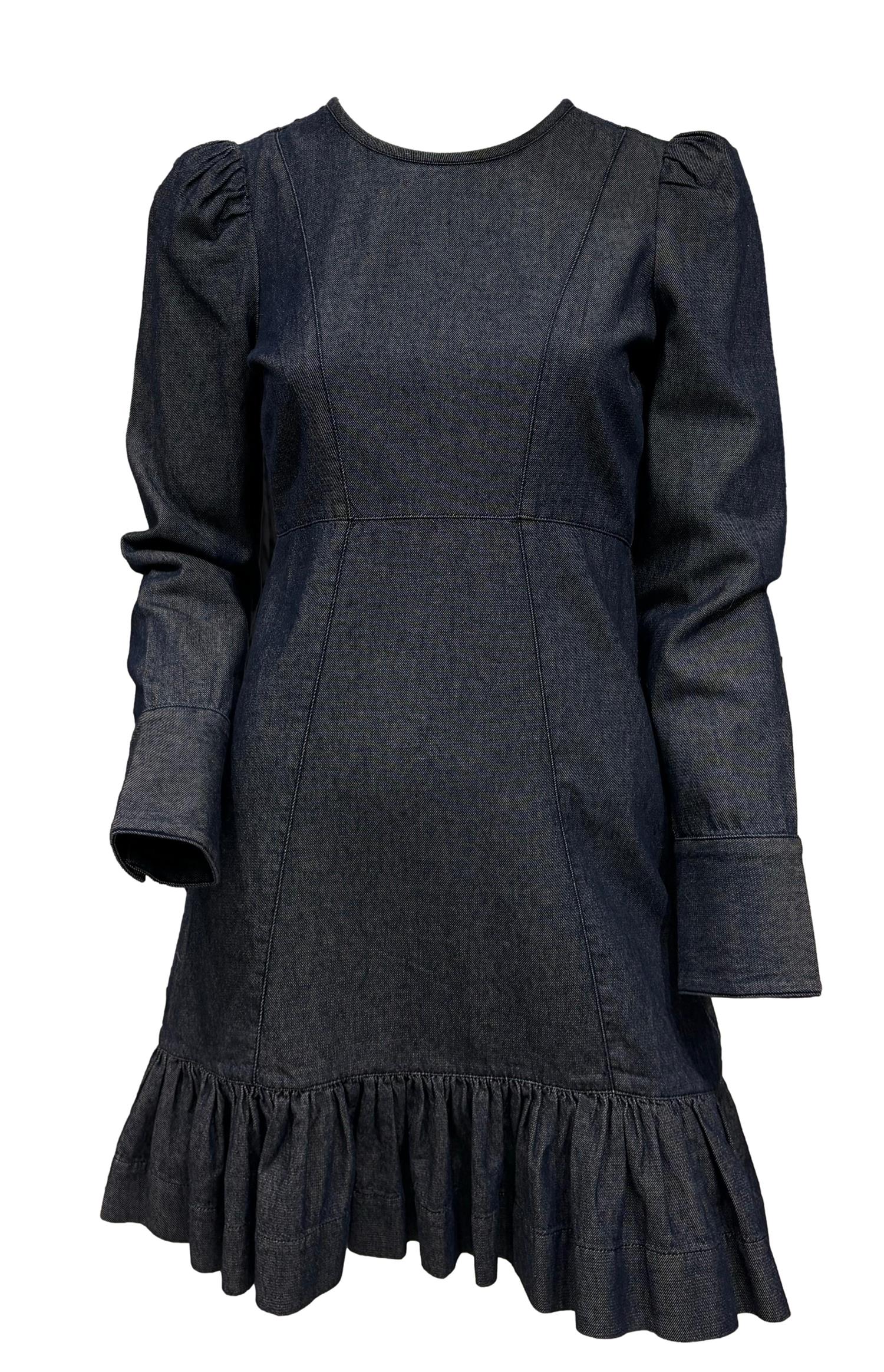 By TiMo Denim Flounce Dress Kjole Denim