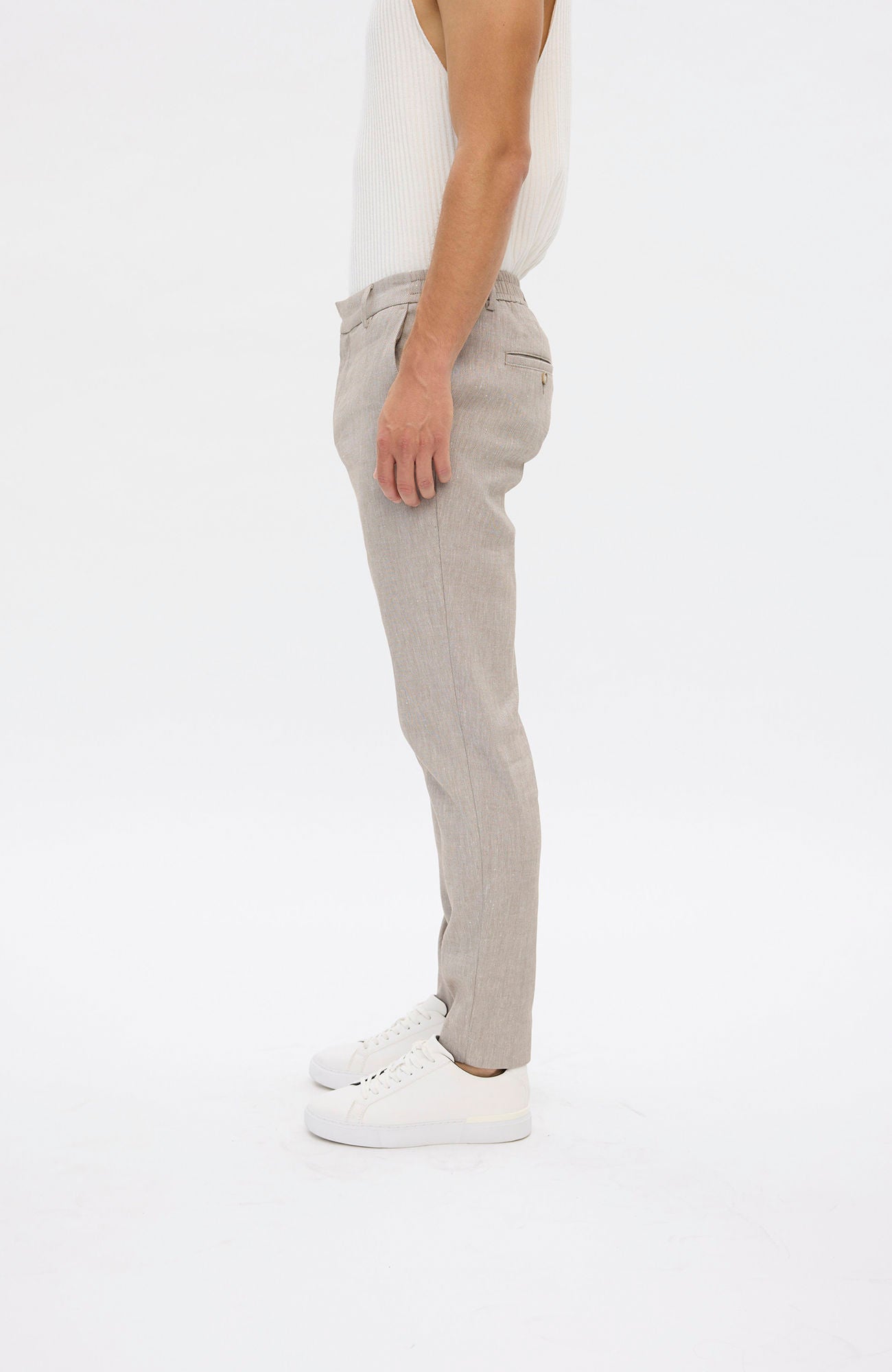Plain Units Theopl 769 Dressbukse Walnut Linen