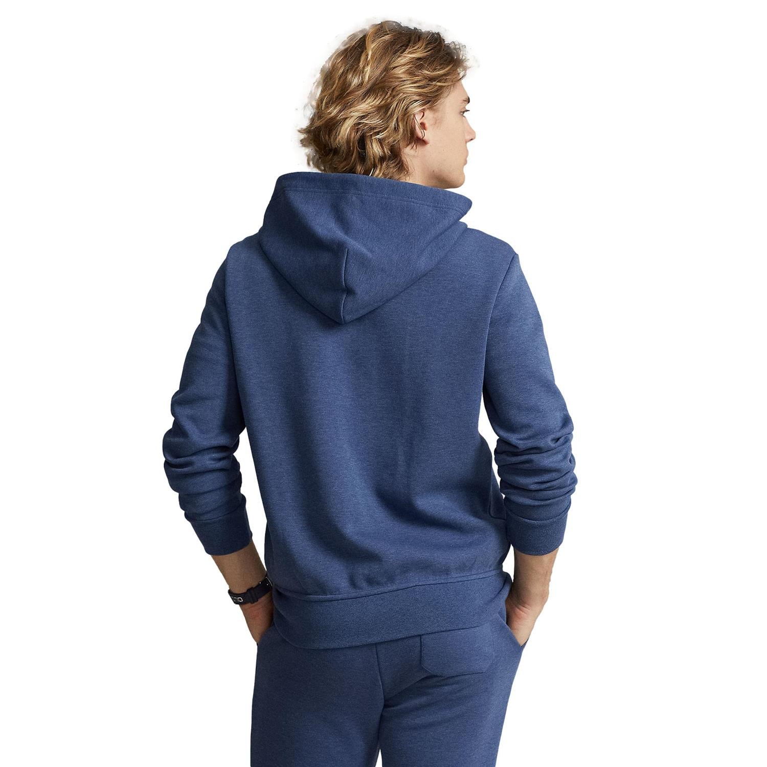 Polo Ralph Lauren DOUBLE-KNIT FULL-ZIP HOODIE Genser Blå - chrismoa.no