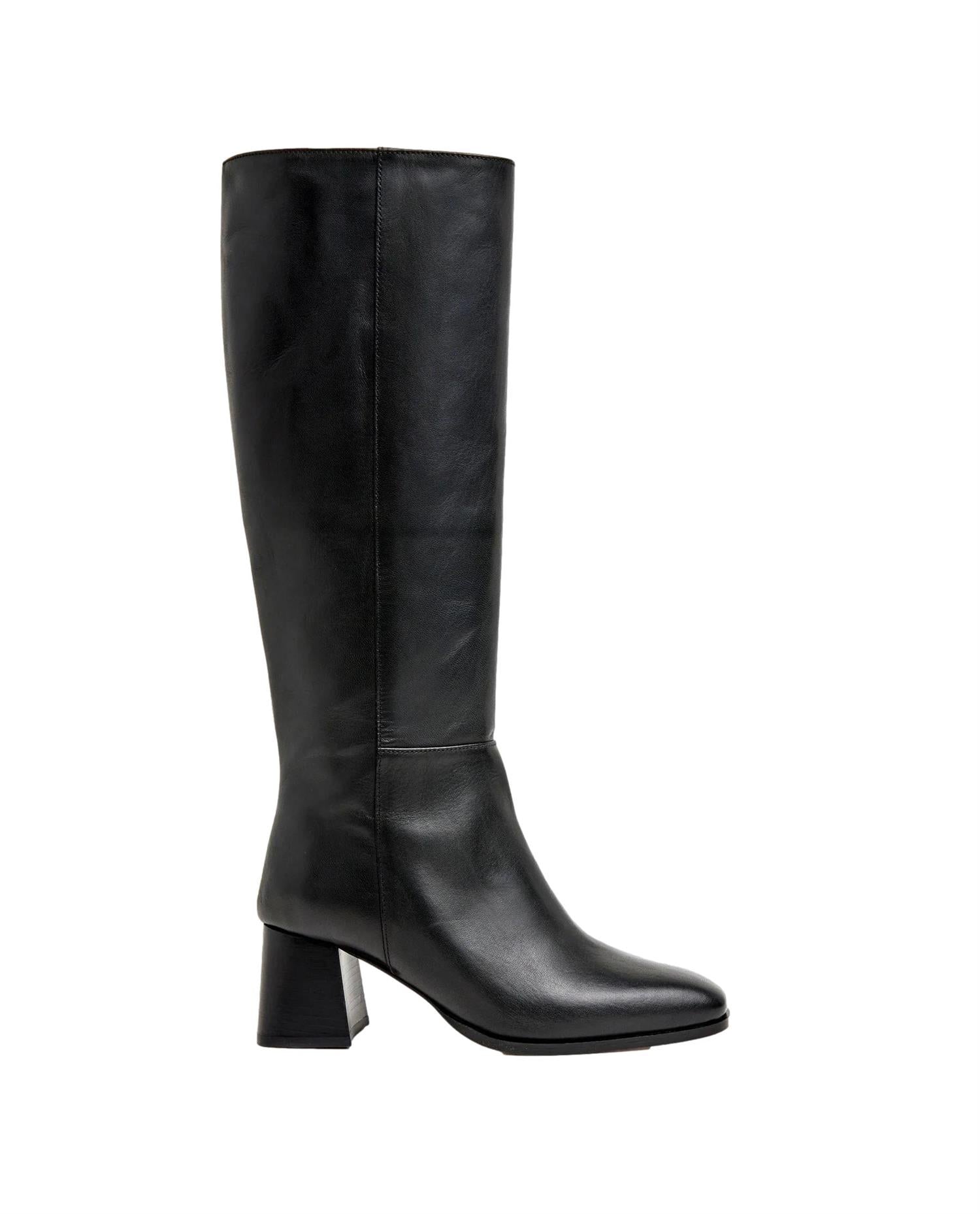 Flattered Colette Leather Black Sko Sort - chrismoa.no