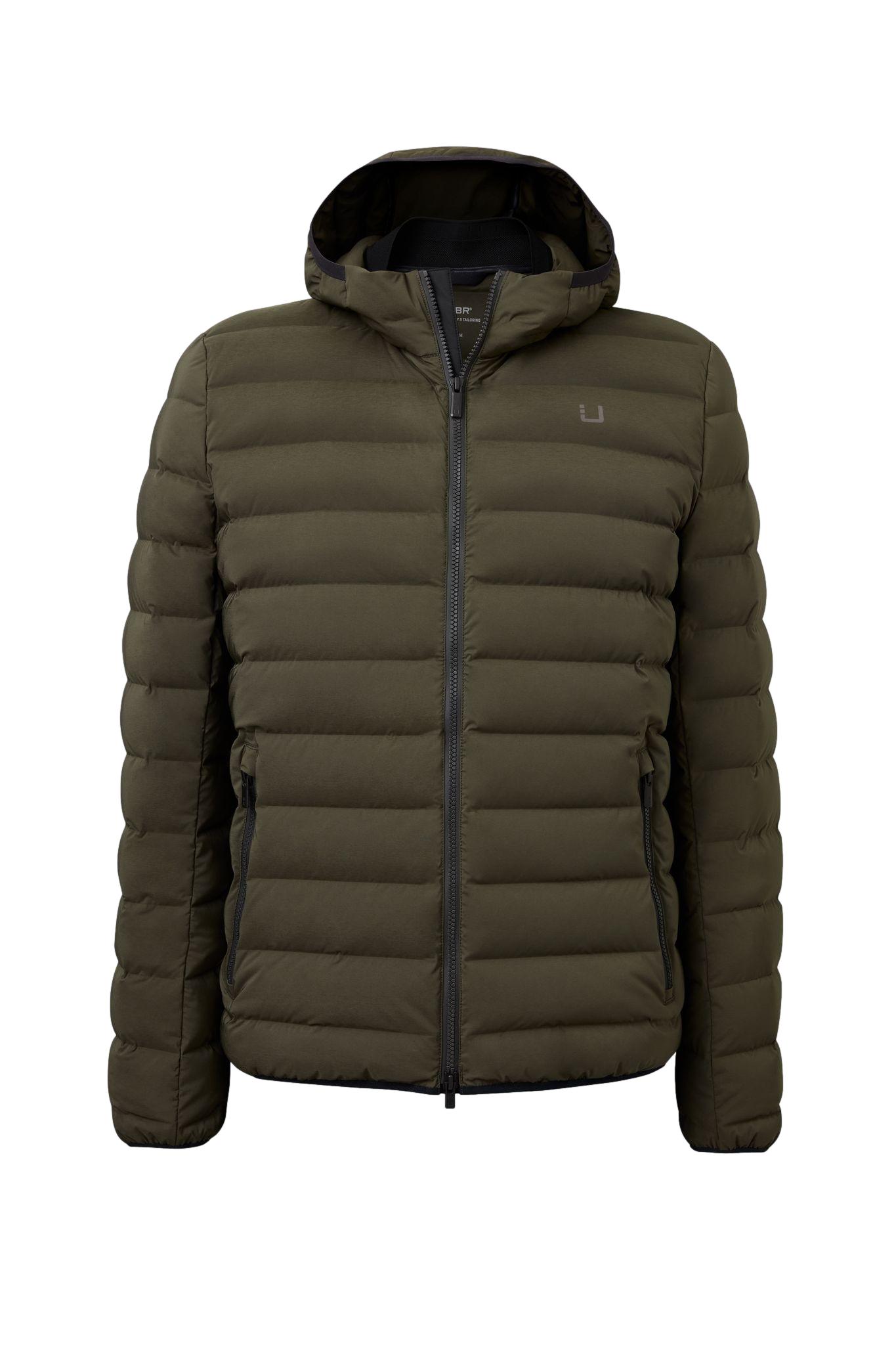 UBR Sonic Delta Hooded Jacket Jakke Oliven - chrismoa.no
