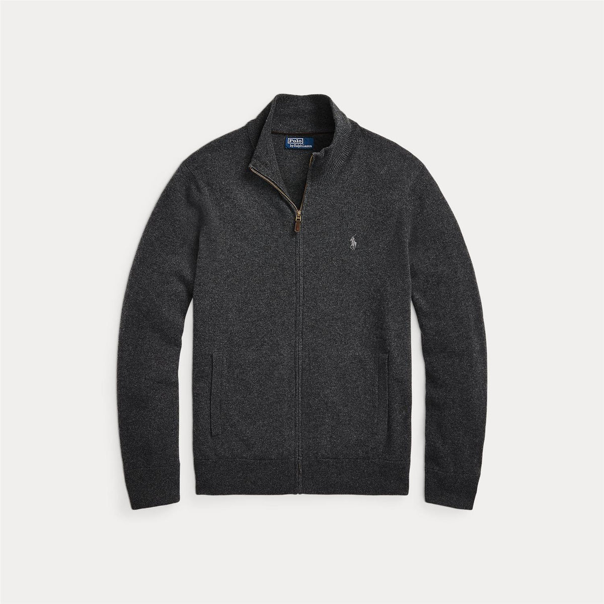 Polo Ralph Lauren Wool full zip Genser Grå