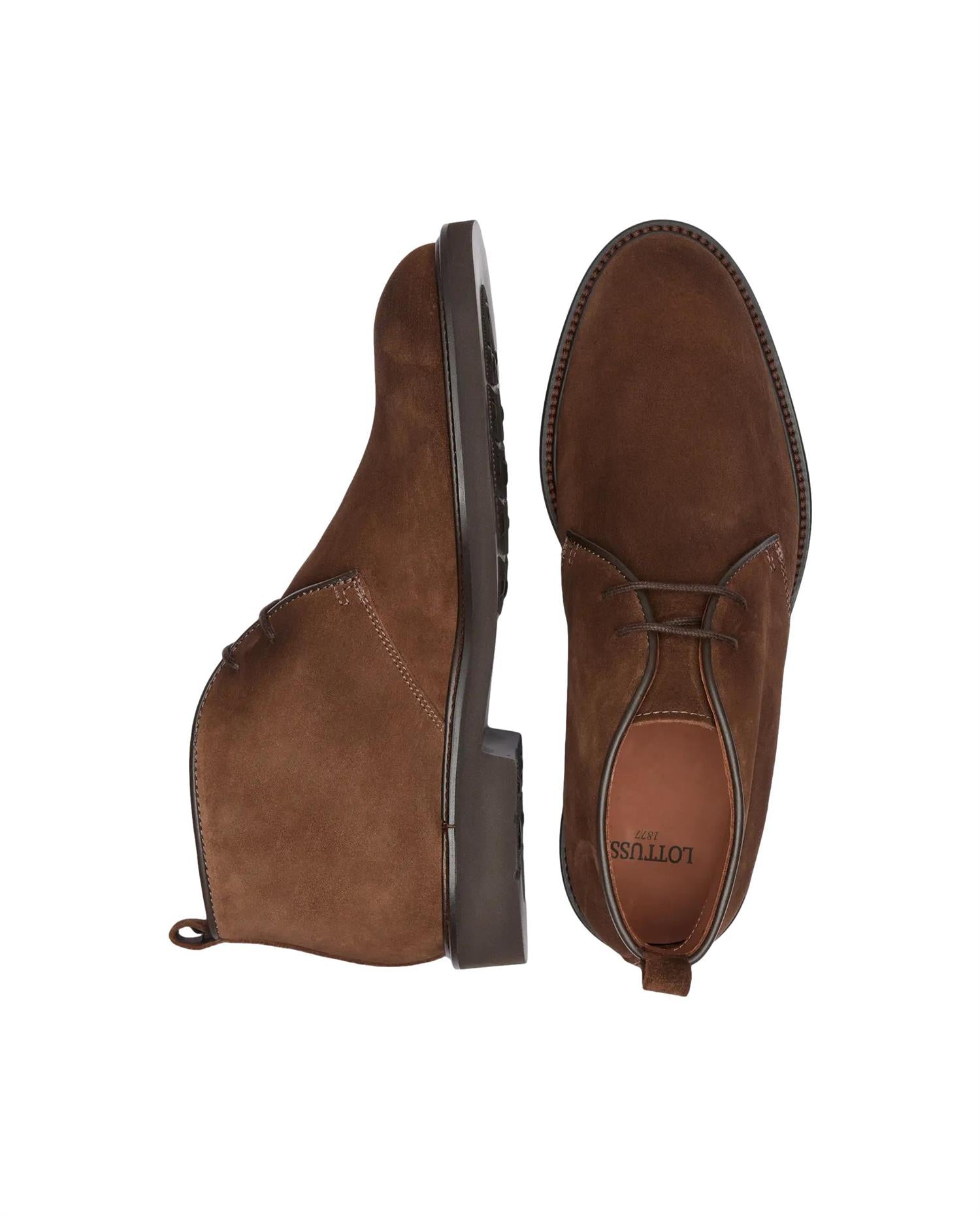 Lottusse Baltimore Brown Suede Calf Ankle Boots Sko Brun - chrismoa.no