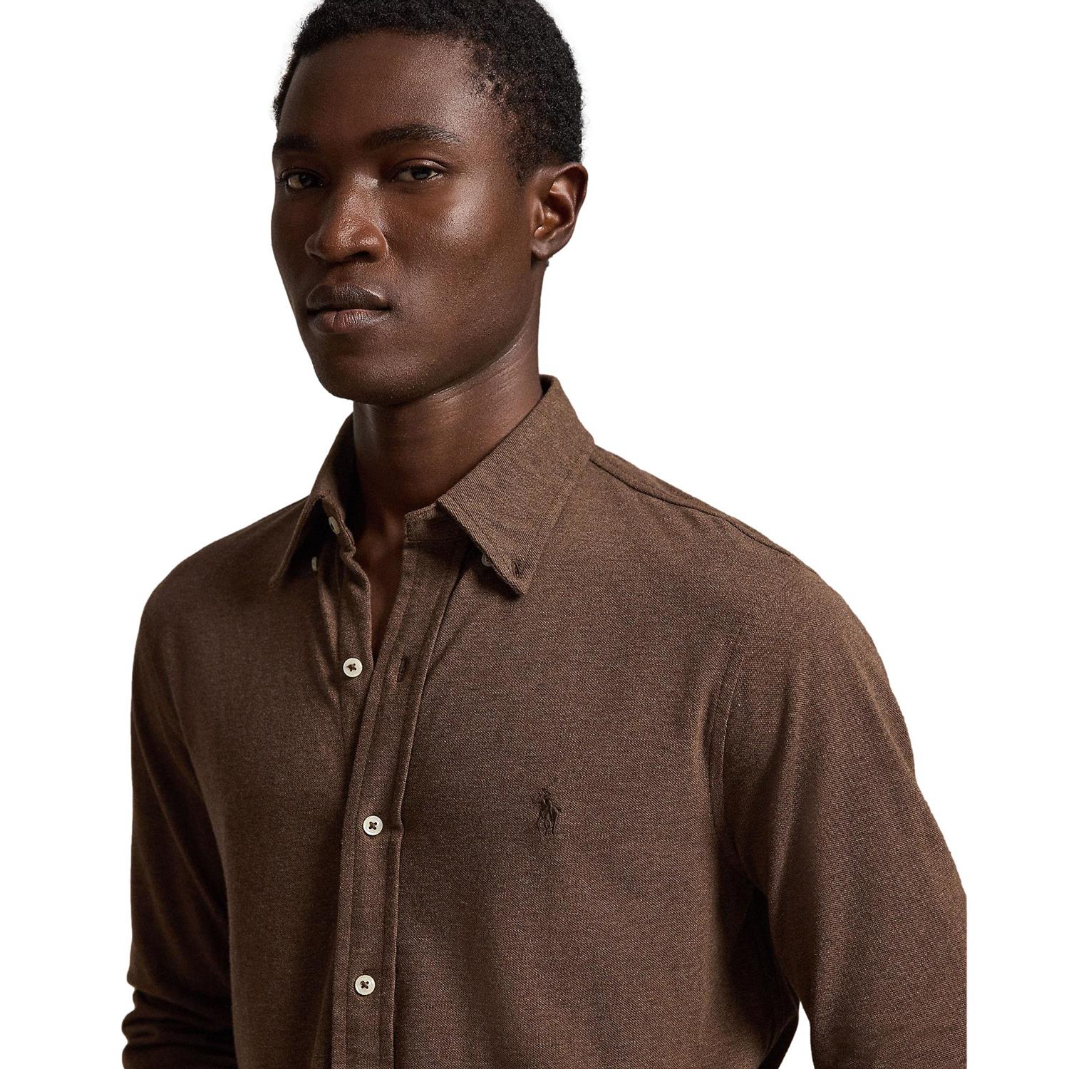 Polo Ralph Lauren Long Sleeve-Knit Skjorte Brun