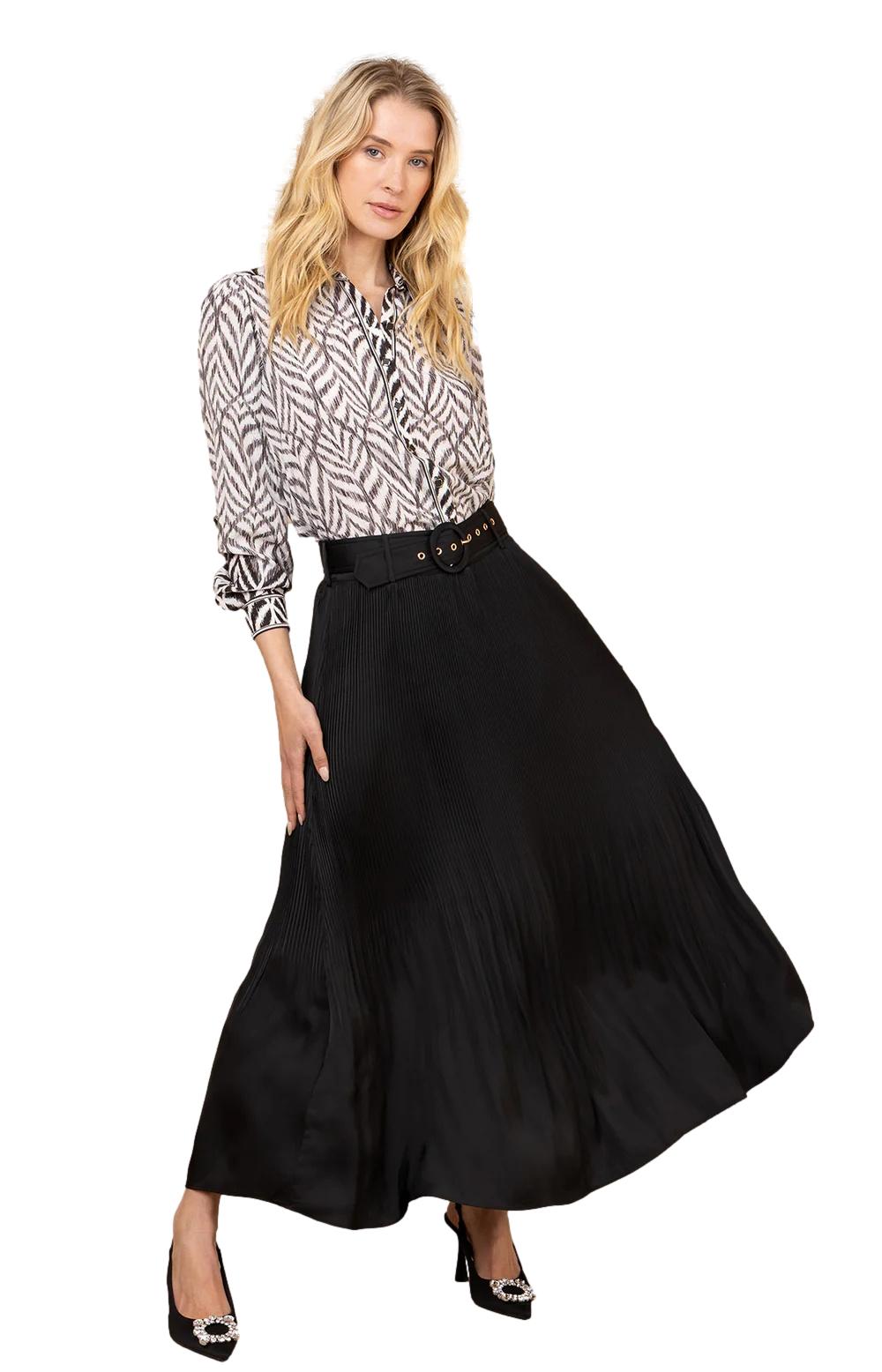 Hale Bob Ayleen Solid Skirt Skjørt Sort - chrismoa.no