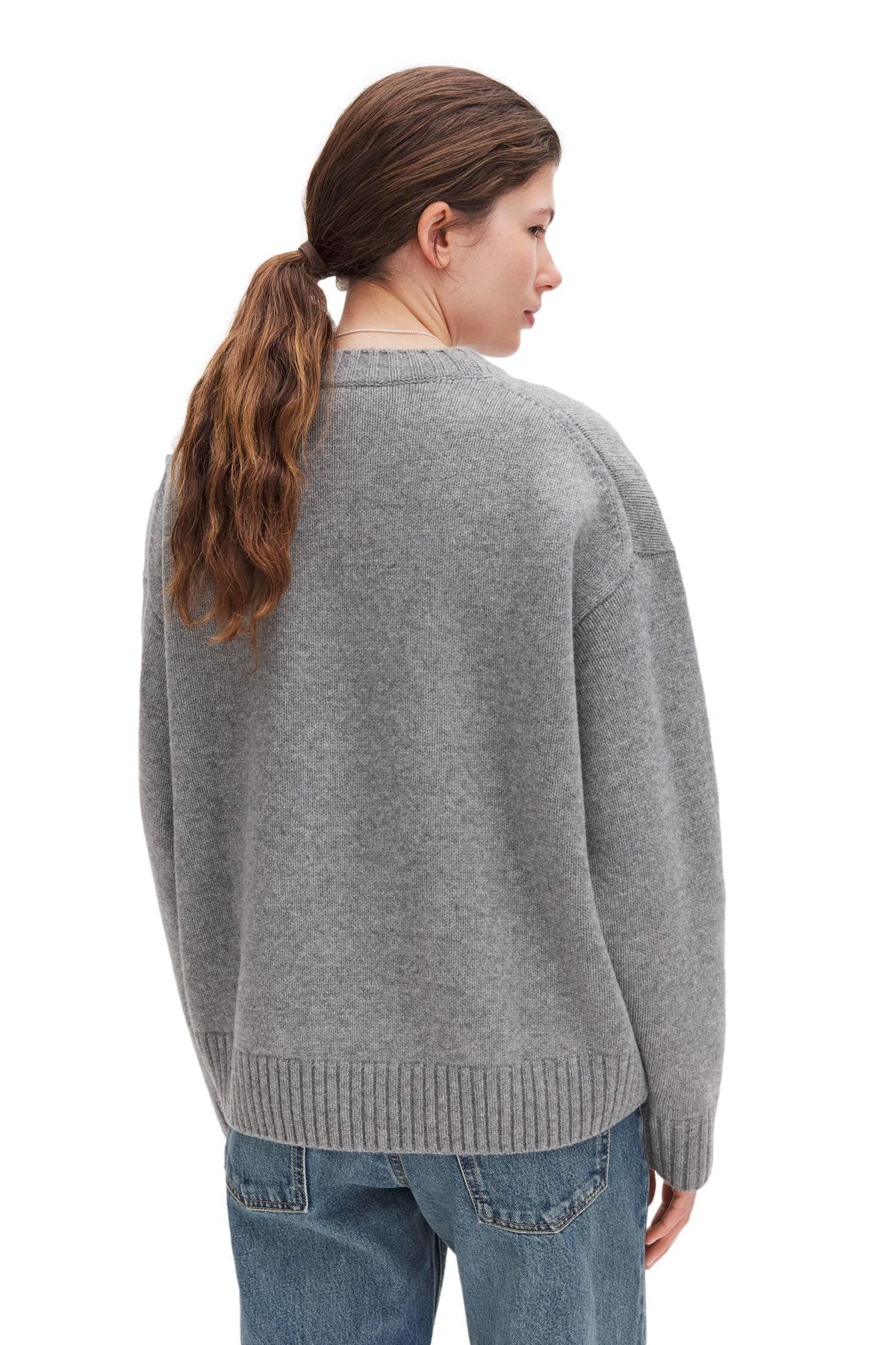 Filippa K Wool Cashmere Sweater Genser Grå