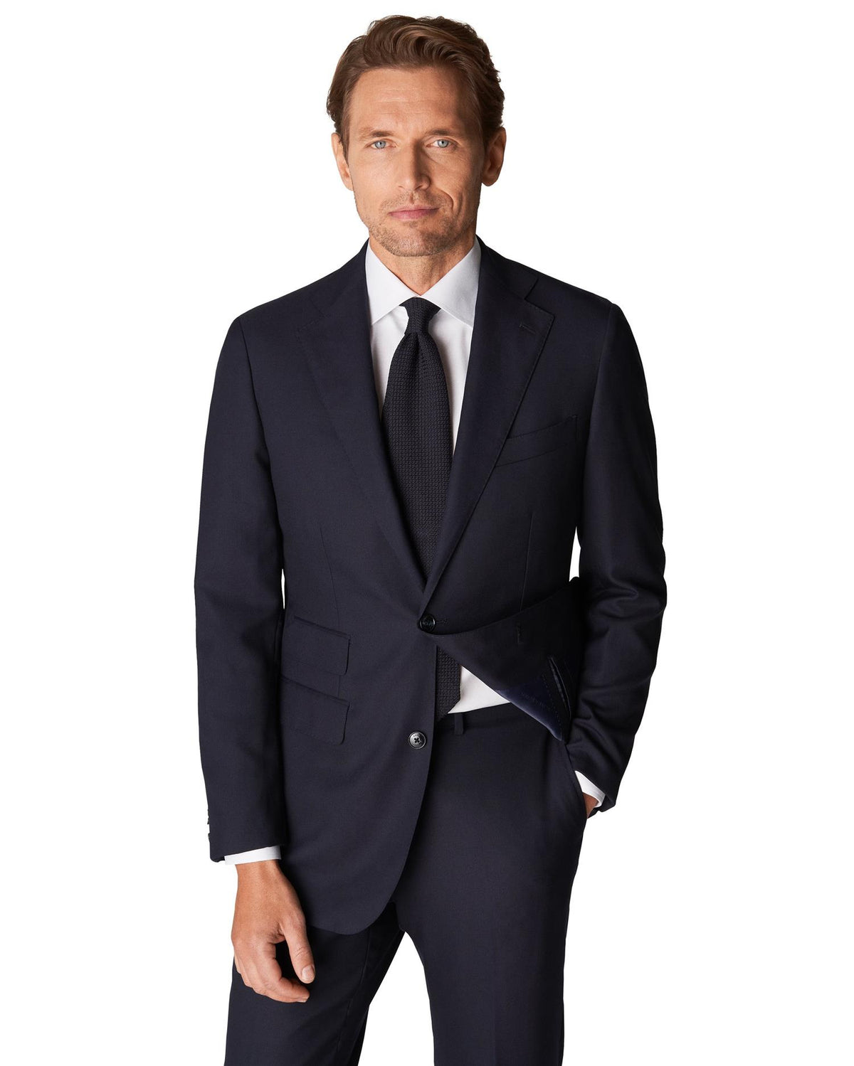 Eton Slim Signature Twill Skjorte Hvit