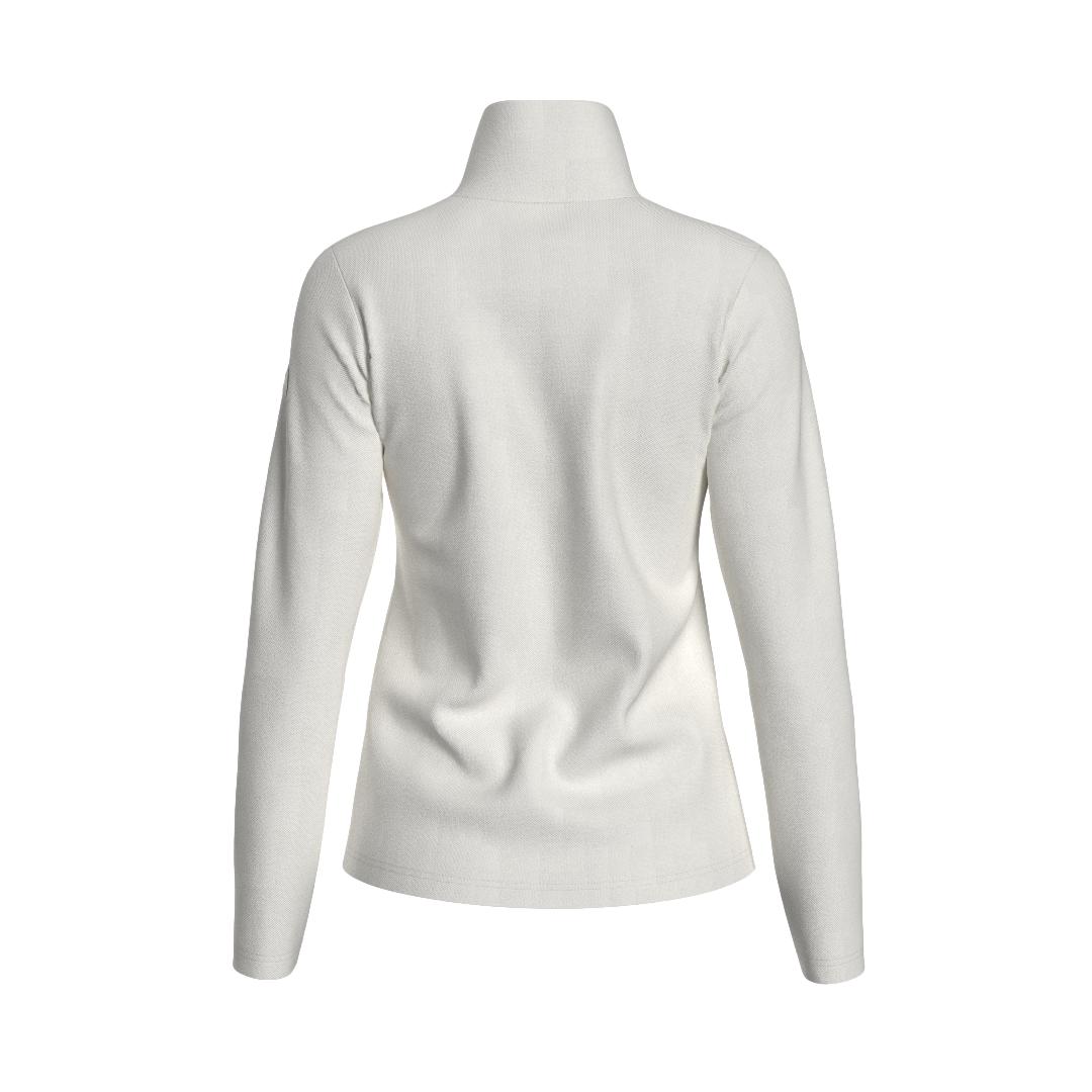 We Norwegians Bibi ZipUp Solid Genser Off-White - chrismoa.no