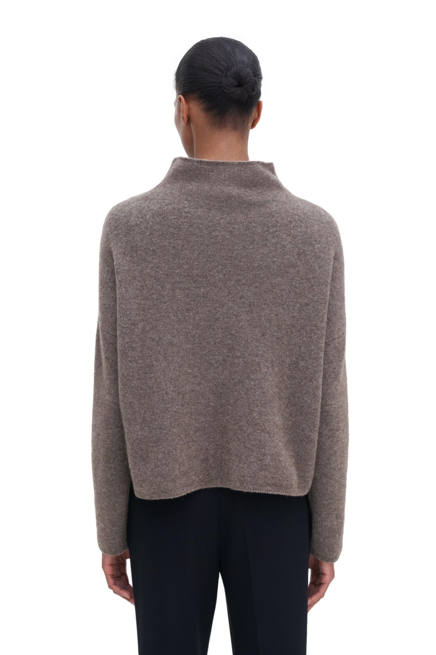 Filippa K Mika Yak Funnelneck Sweater Genser Brun - chrismoa.no