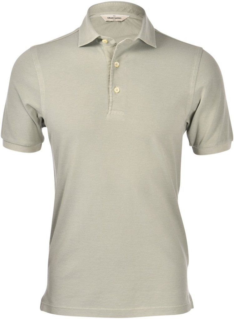 Gran Sasso Polo S/SLV T-Shirt Lysegrønn - chrismoa.no