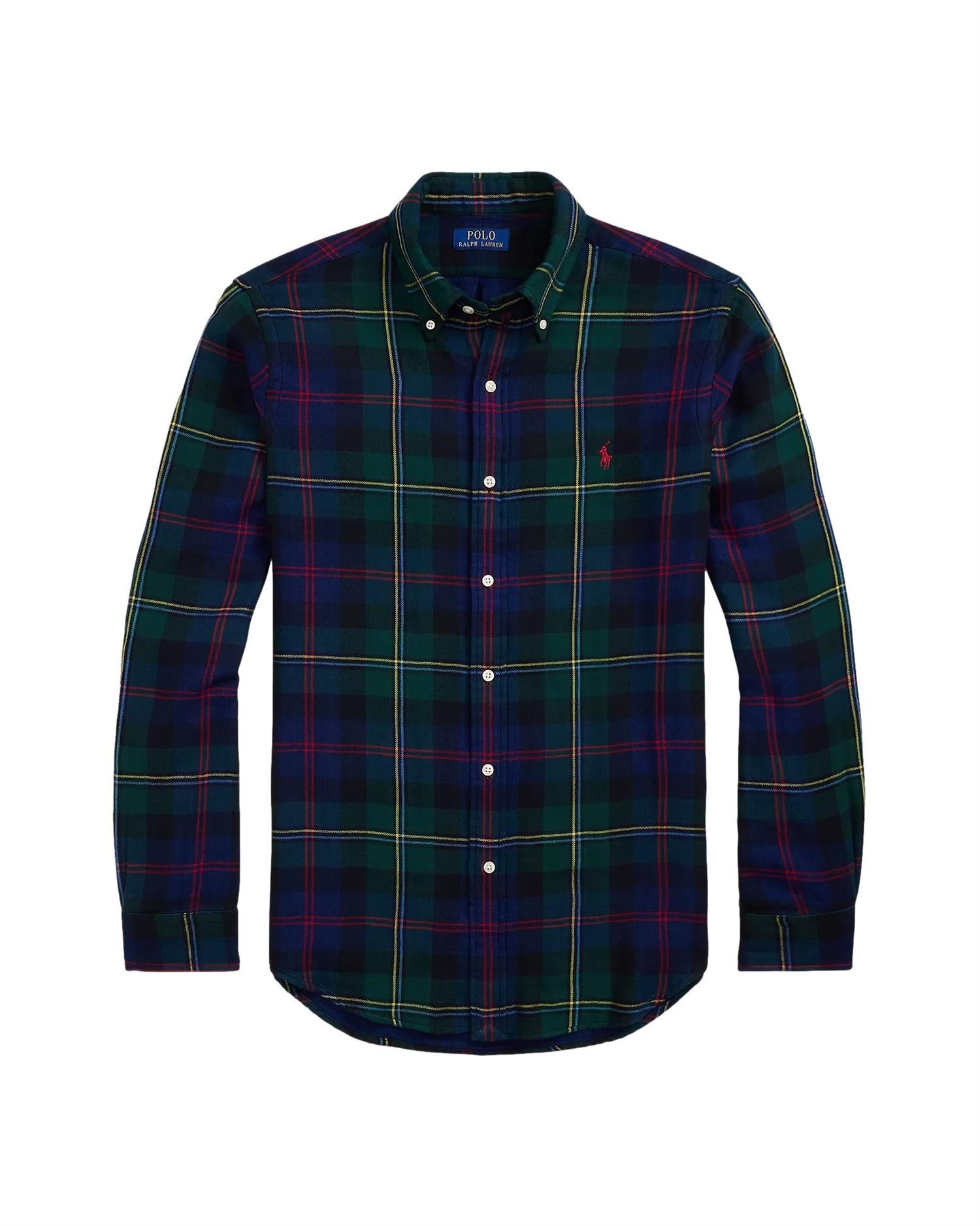 Polo Ralph Lauren Custom Fit Plaid Double-Faced Shirt Skjorte Grønn