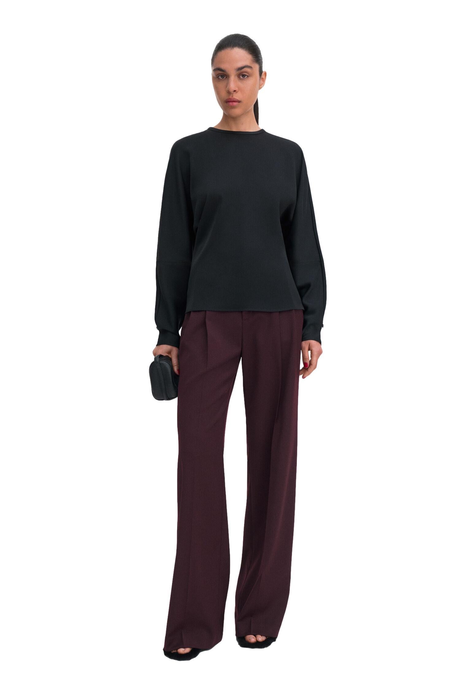 Filippa K Batwing Top Bluse Sort - chrismoa.no