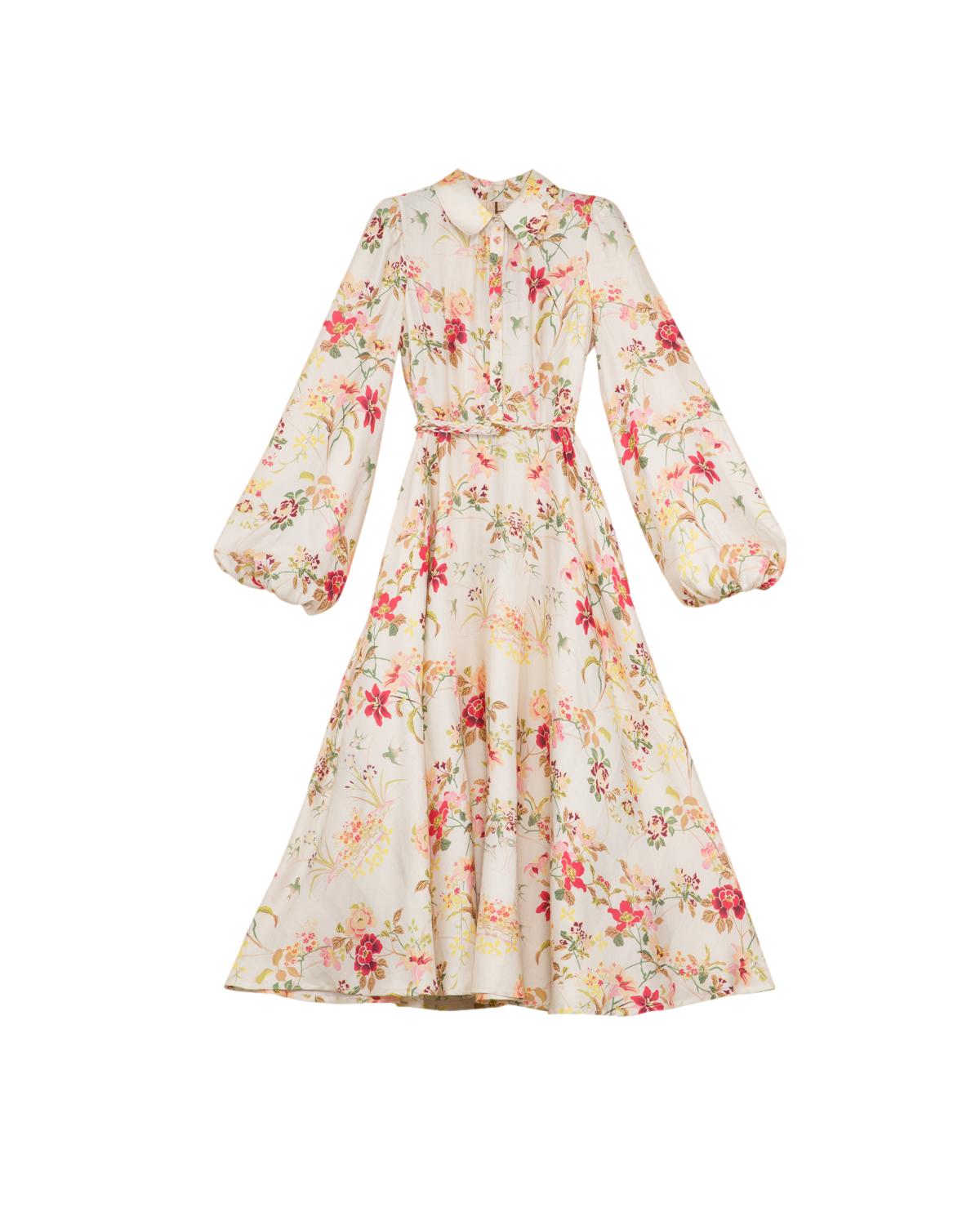 By TiMo Viscose Shirt Dress Kjole Blomster - chrismoa.no