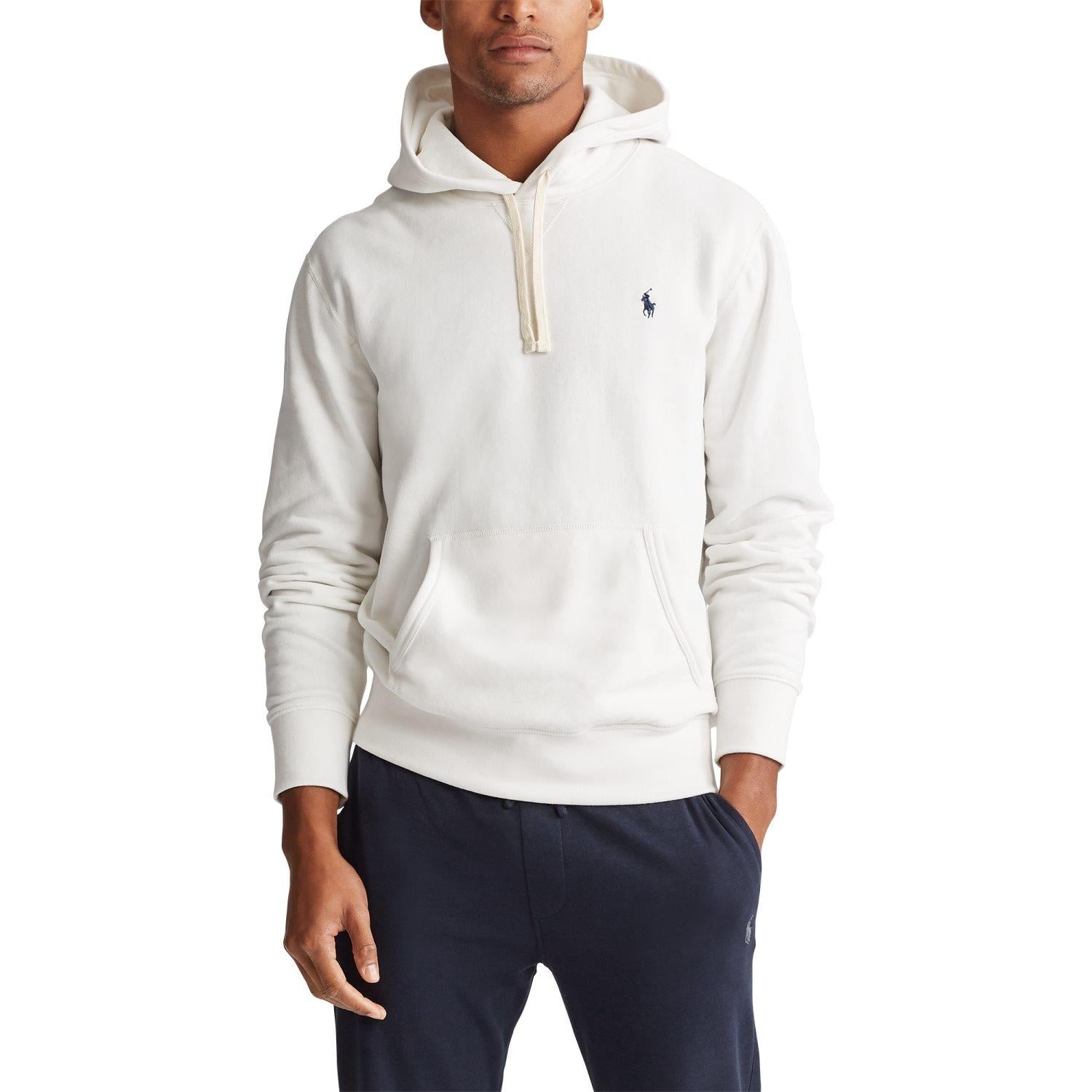 Polo Ralph Lauren The RL Fleece Hoodie Genser Hvit - chrismoa.no