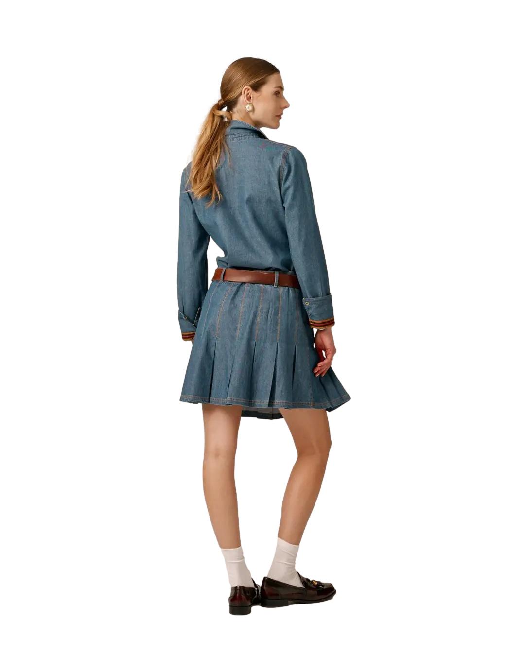 By TiMo Denim Mini Skirt Skjørt Denim - chrismoa.no