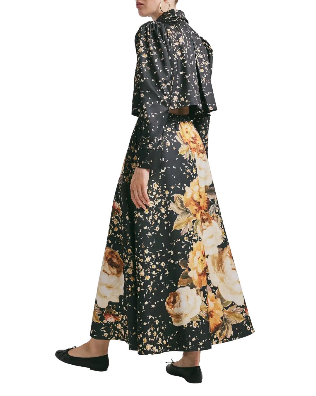 By TiMo Tailored Satin Skirt Skjørt Blomster