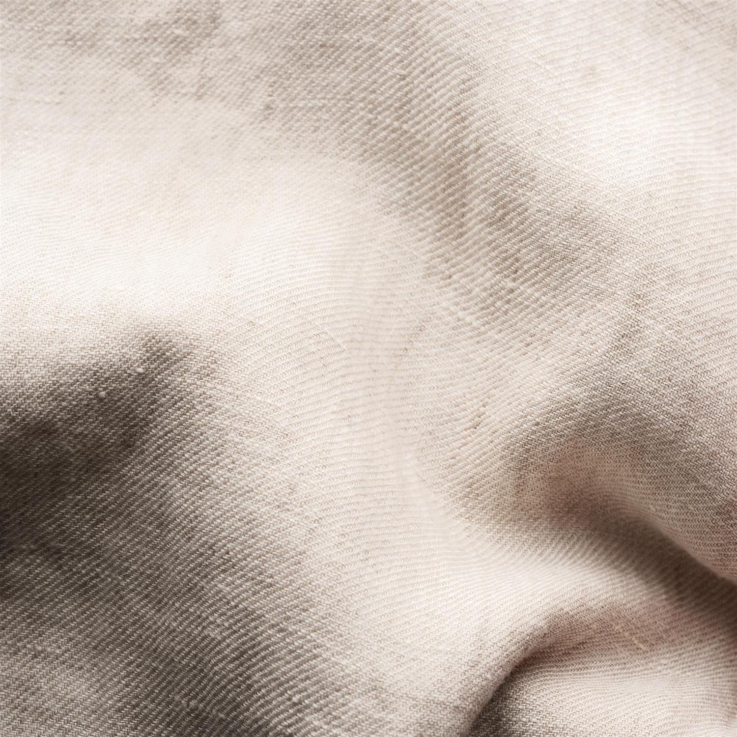 Eton Beige Solid Twill Linen Shirt Skjorte Beige - chrismoa.no