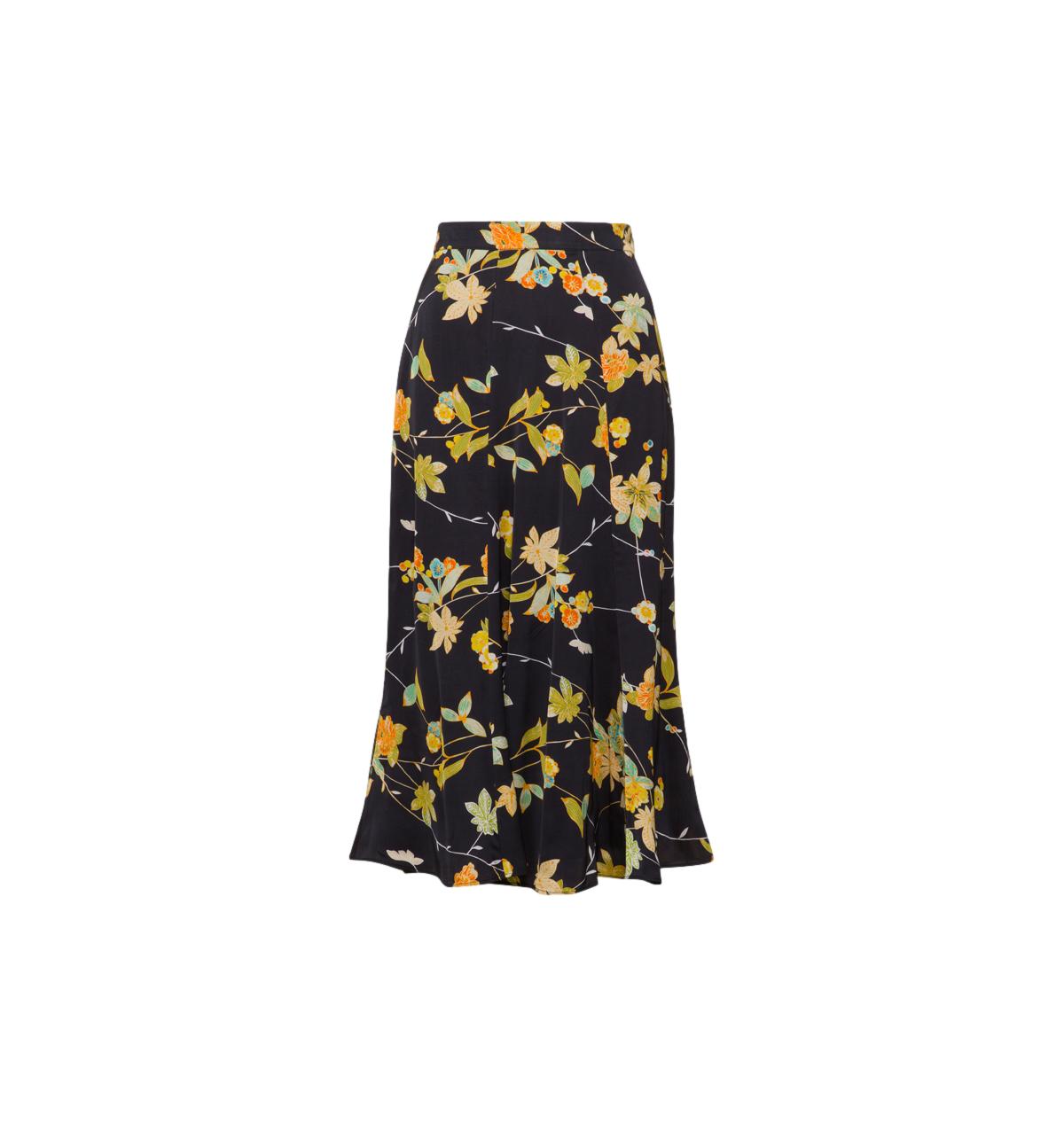 By TiMo Satin Skirt Skjørt Mørkeblå - chrismoa.no