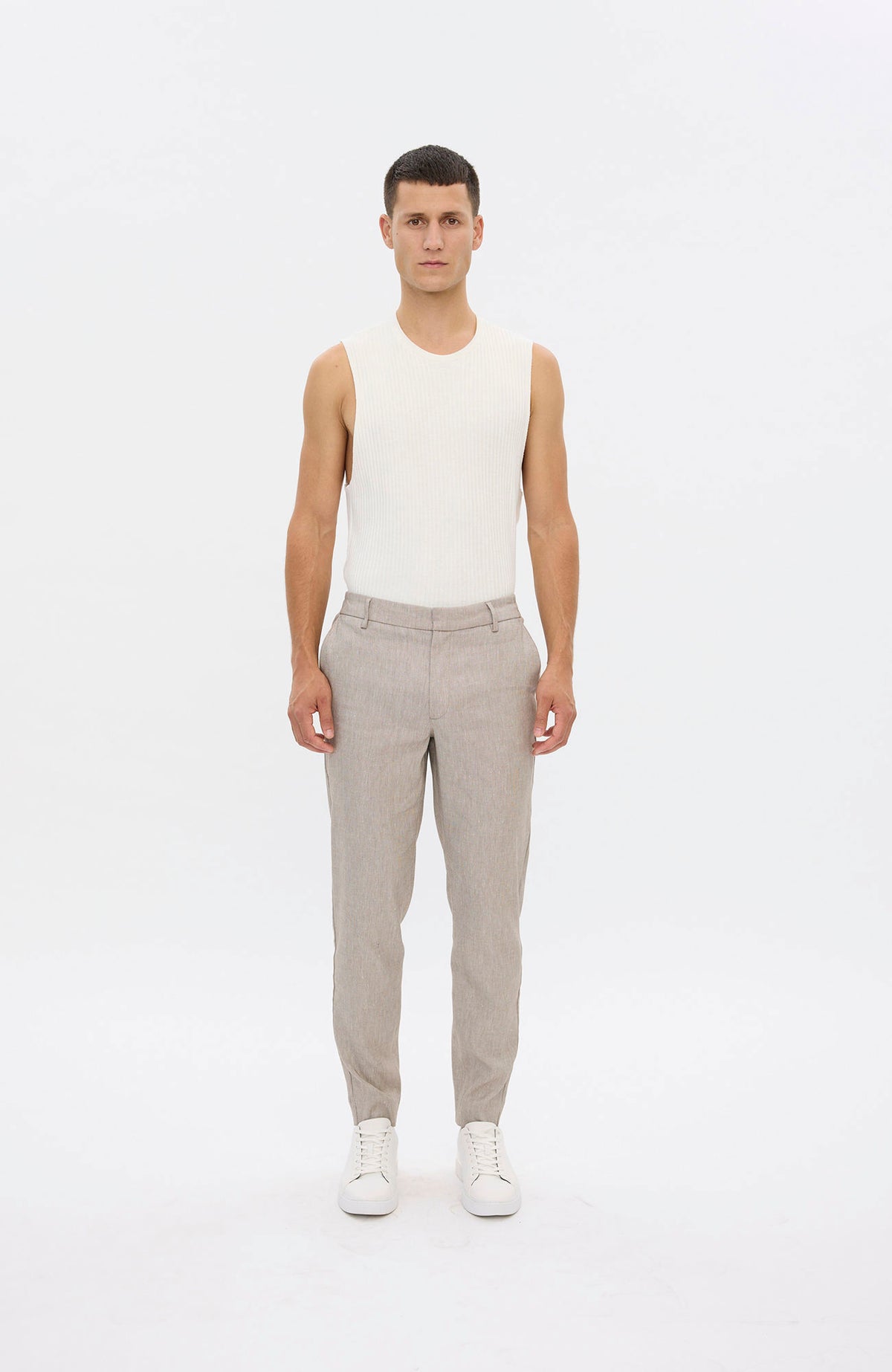 Plain Units Theopl 769 Dressbukse Walnut Linen