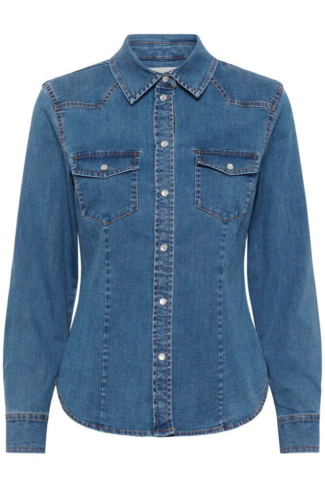 Part Two SanillaPW SH Skjorte Denim