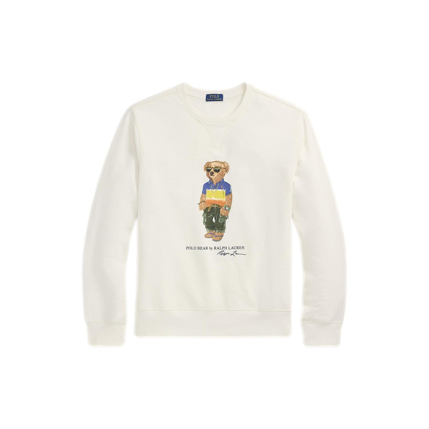 Polo Ralph Lauren Polo Bear Fleece Sweatshirt Genser Hvit - chrismoa.no