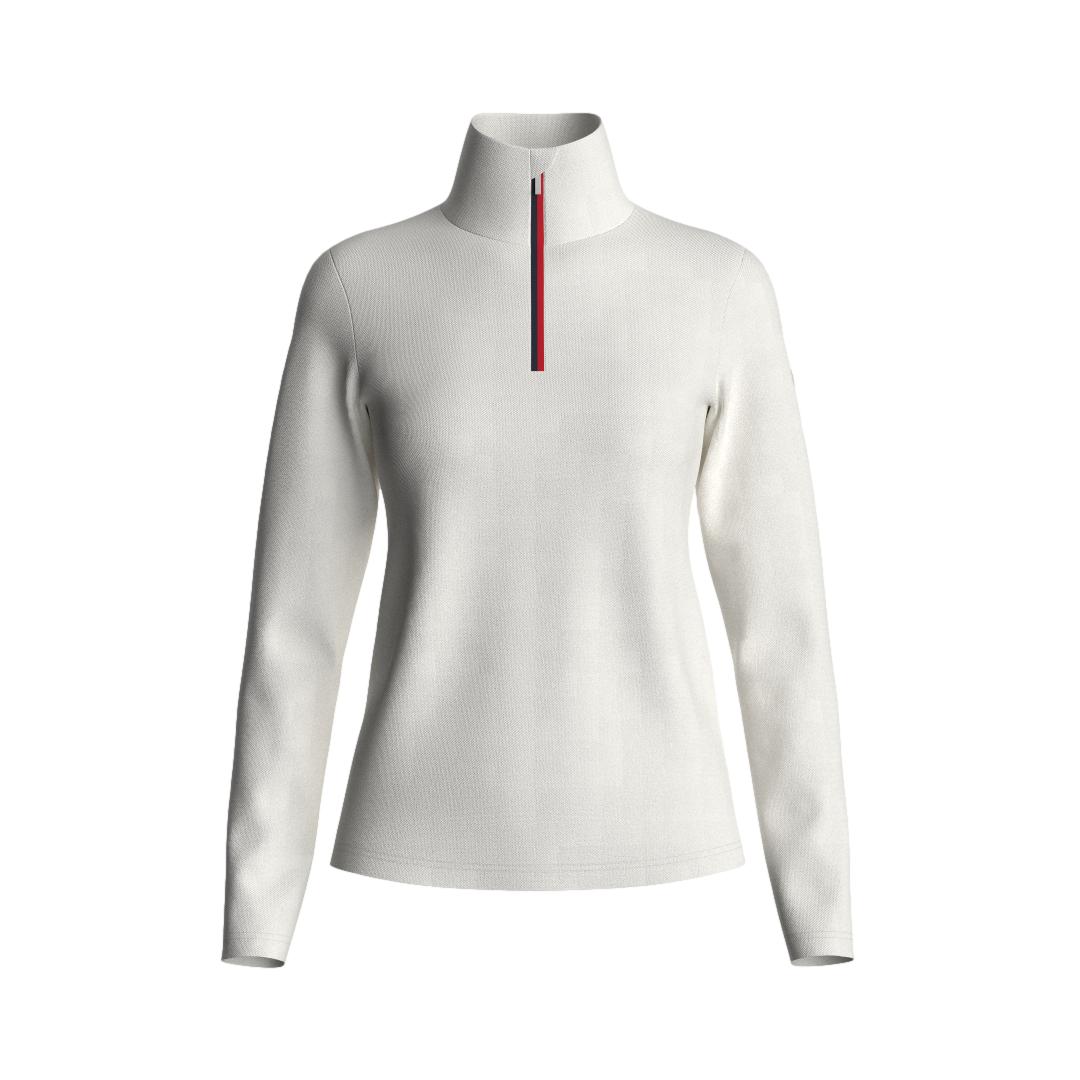 We Norwegians Bibi ZipUp Solid Genser Off-White - chrismoa.no