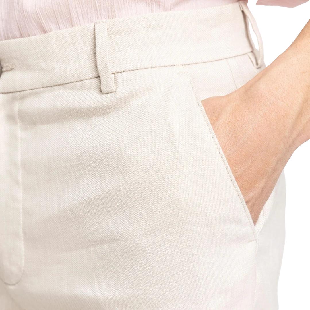 Plain Units Oscar Shorts 769 Bukse Lys-Beige - chrismoa.no