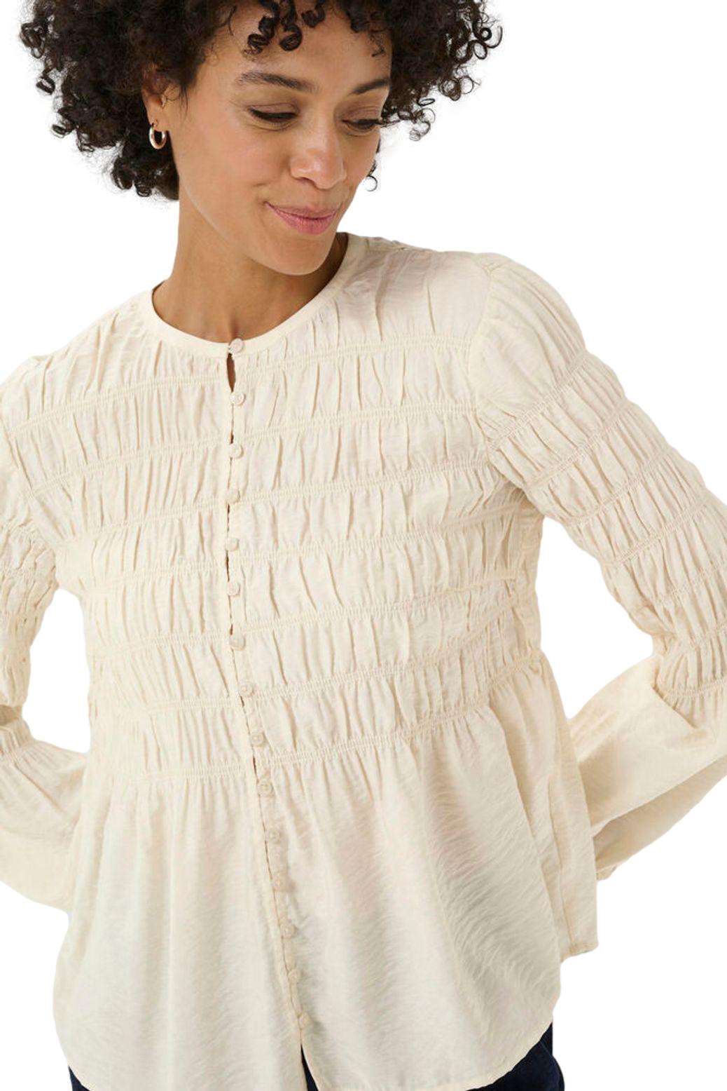 Part Two SiffePW SH Bluse Lys-Beige