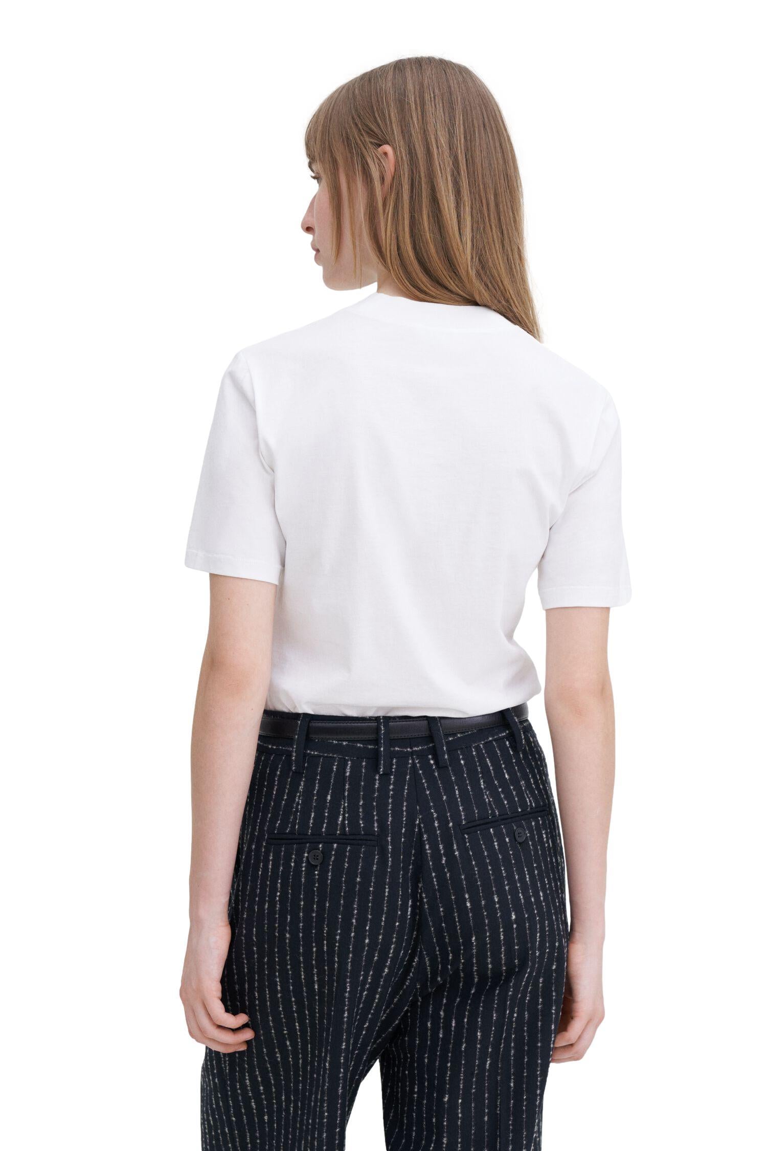 Filippa K Mock Neck Tee T-Shirt Hvit