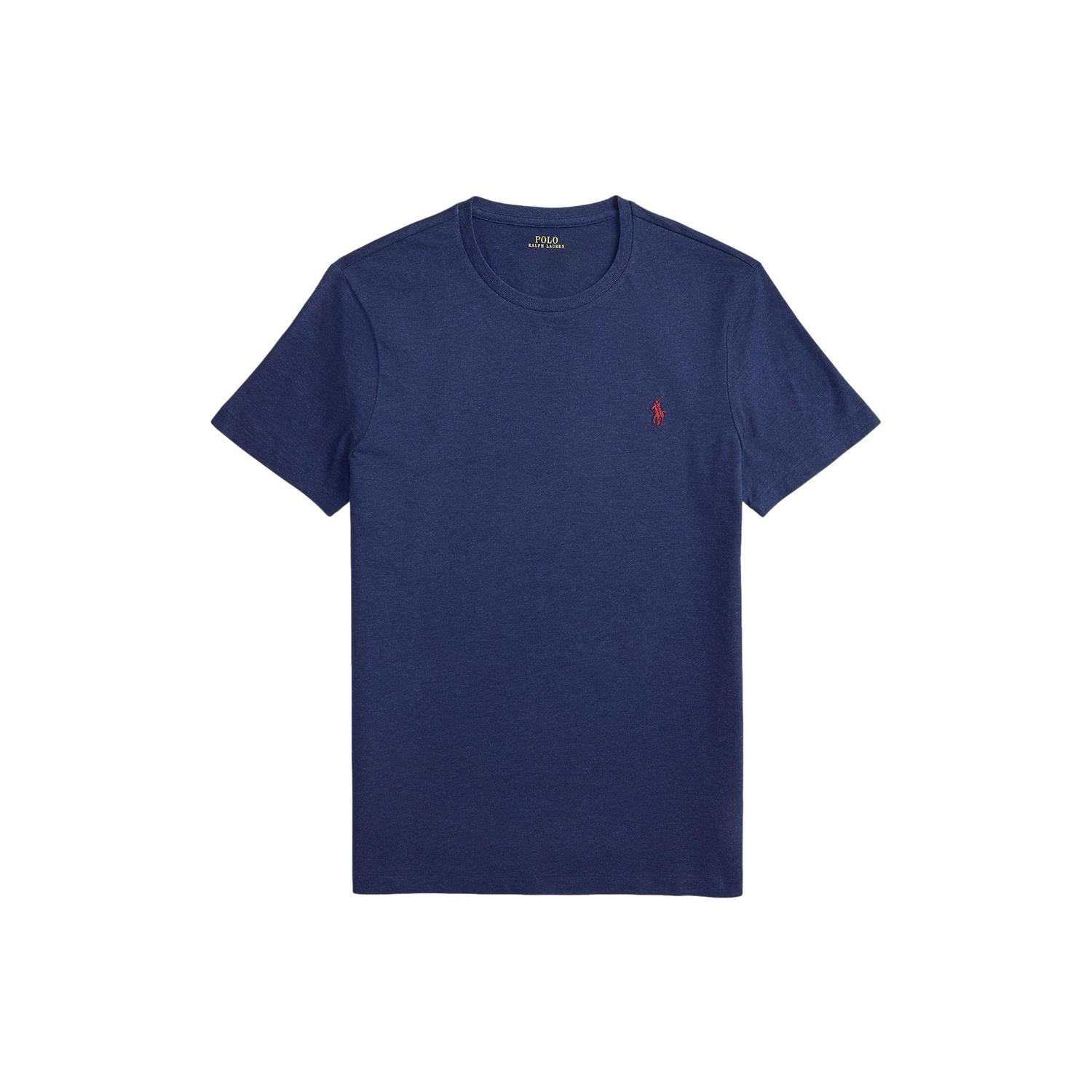 Polo Ralph Lauren CUSTOM SLIM FIT JERSEY CREWNECK T-SHIRT T-Shirt Marine - chrismoa.no