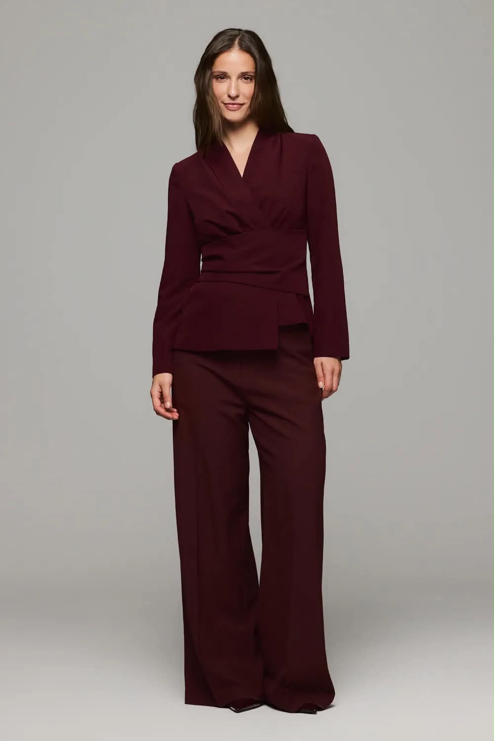 HIIL STUDIO Charlotte top Bluse Burgunder
