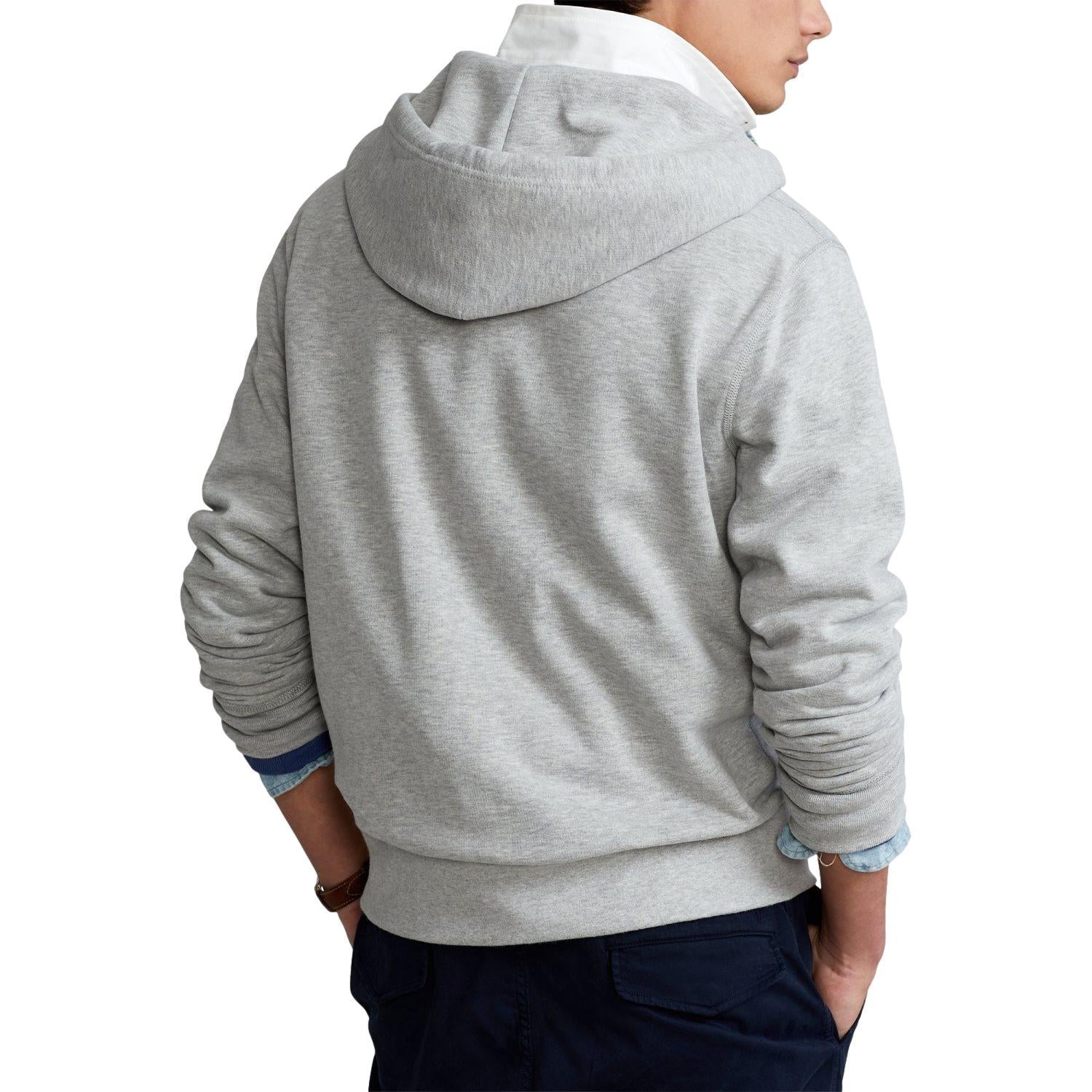 Polo Ralph Lauren The Rl Fleece Hoodie Genser Lysegrå - chrismoa.no