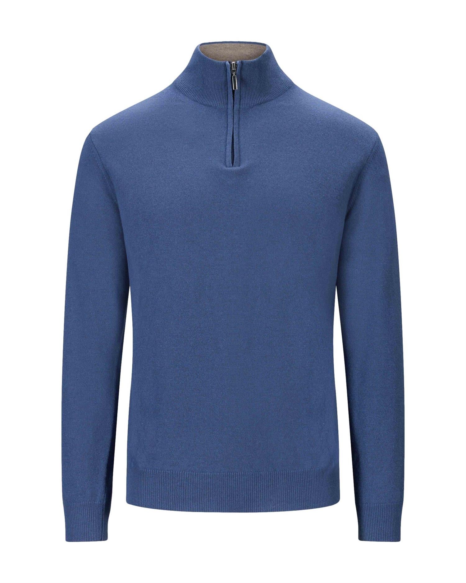 Lacrosse Biden Lambswool 1/2 zip Genser Blå