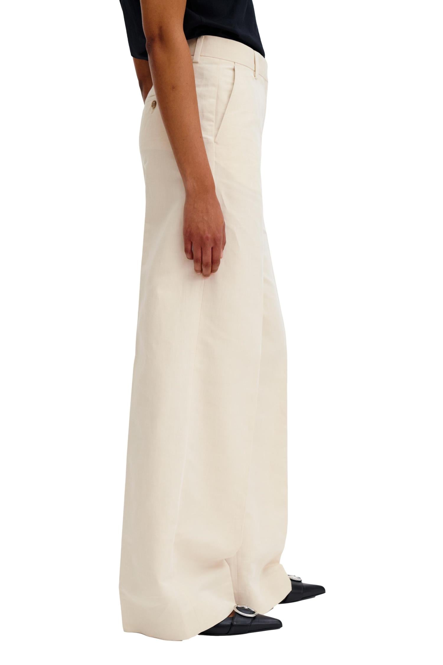Filippa K Harlow Linen Trousers Bukse Lys-Beige