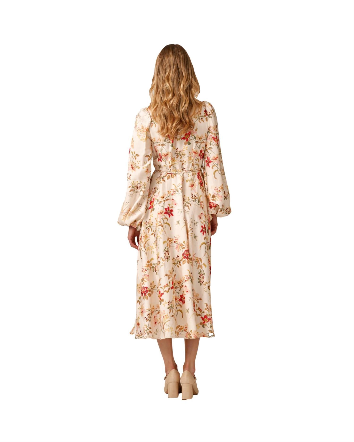 By TiMo Viscose Shirt Dress Kjole Blomster - chrismoa.no