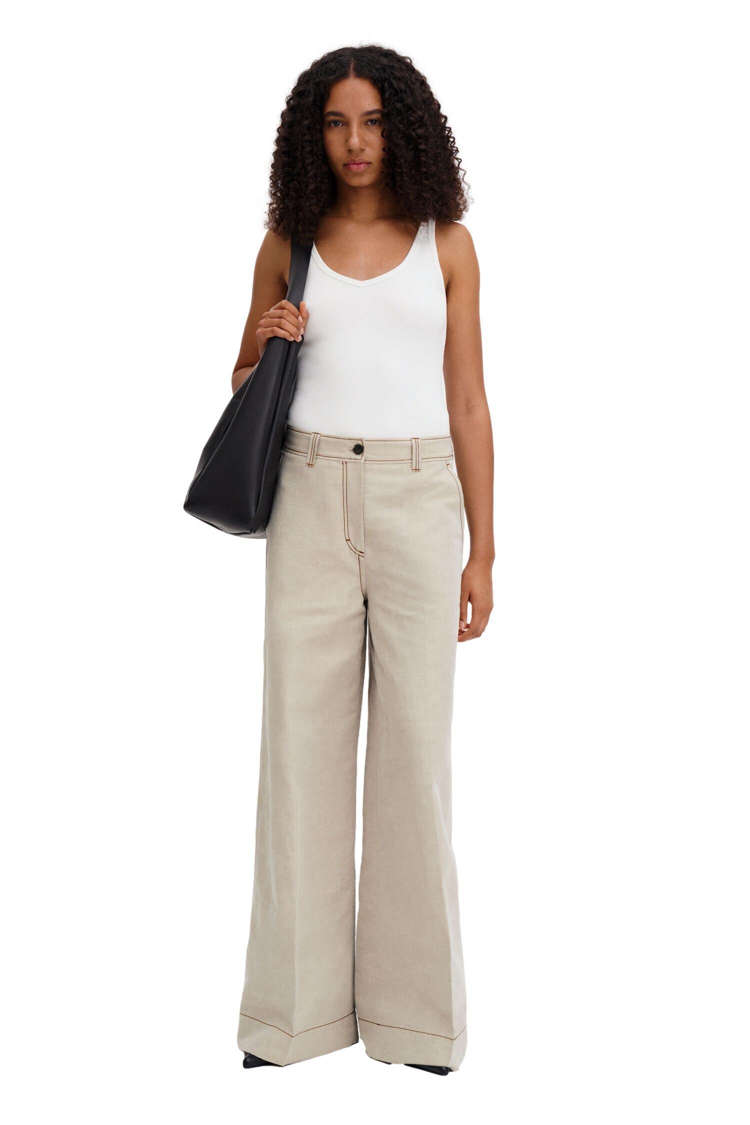 Filippa K V-Neck Tank T-Shirt Hvit