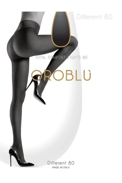 Oroblu Different 80 Black Strømpebukse Sort