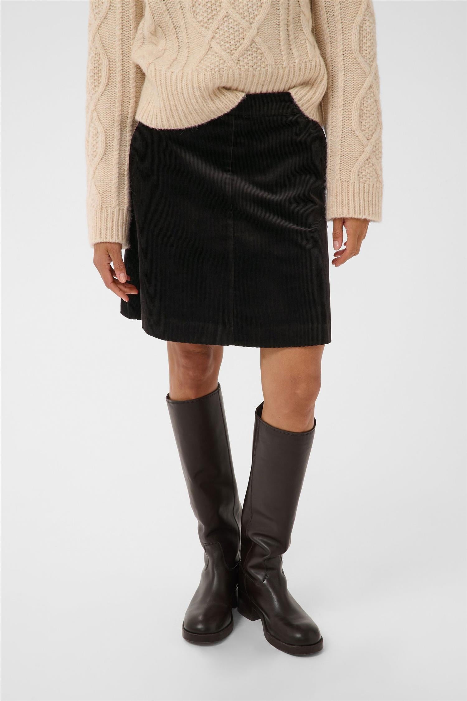 Part Two Lingspw Skirt Skjørt Black