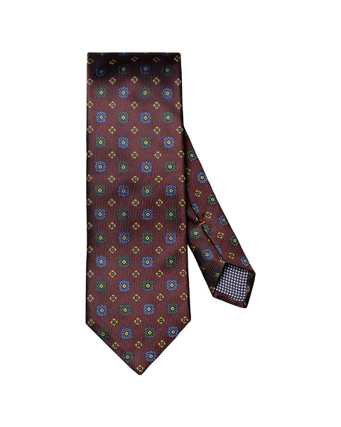 Eton Geometric woven silk tie Slips - chrismoa.no