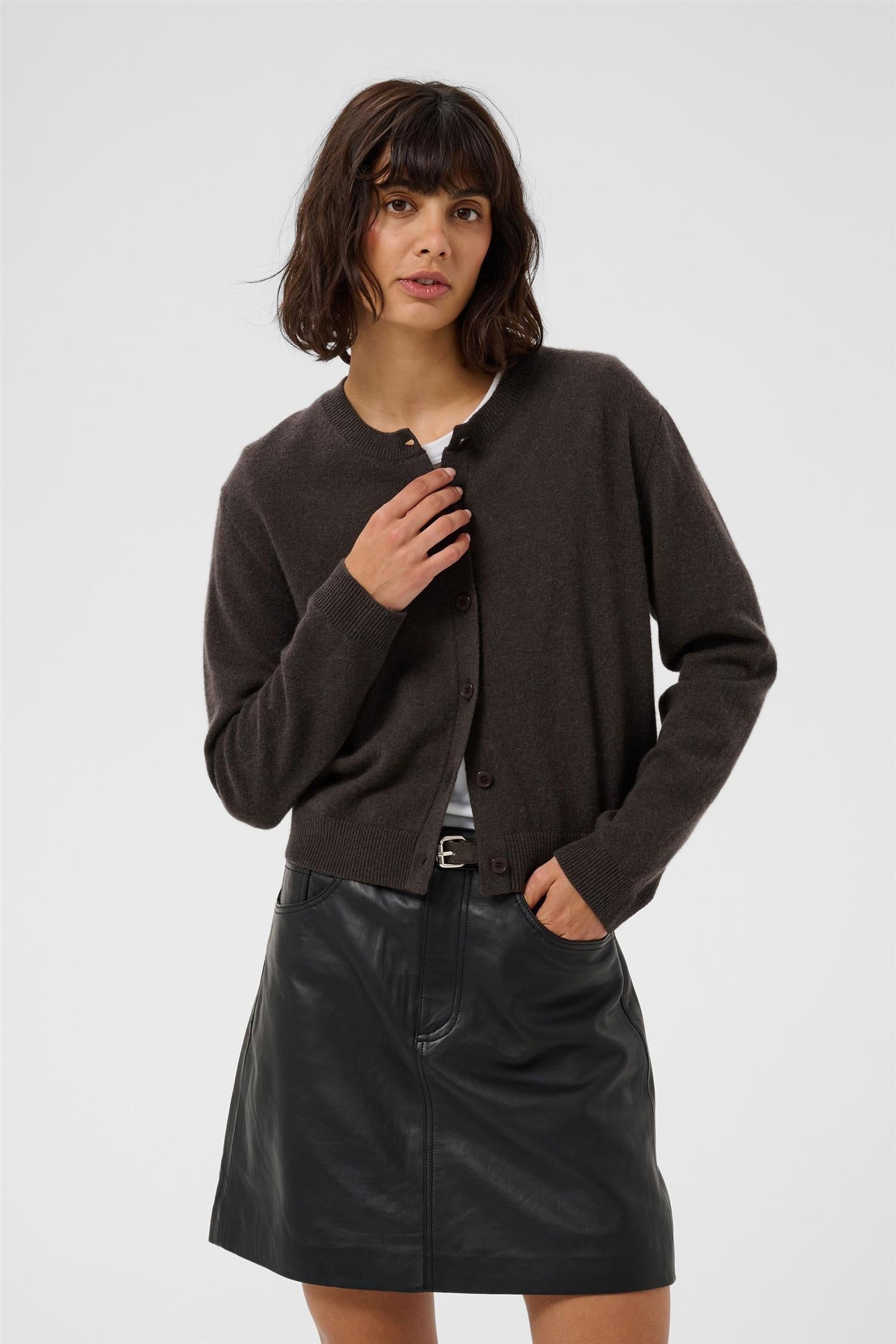 Part Two Carimipw Cardigan Genser Mole' Melange