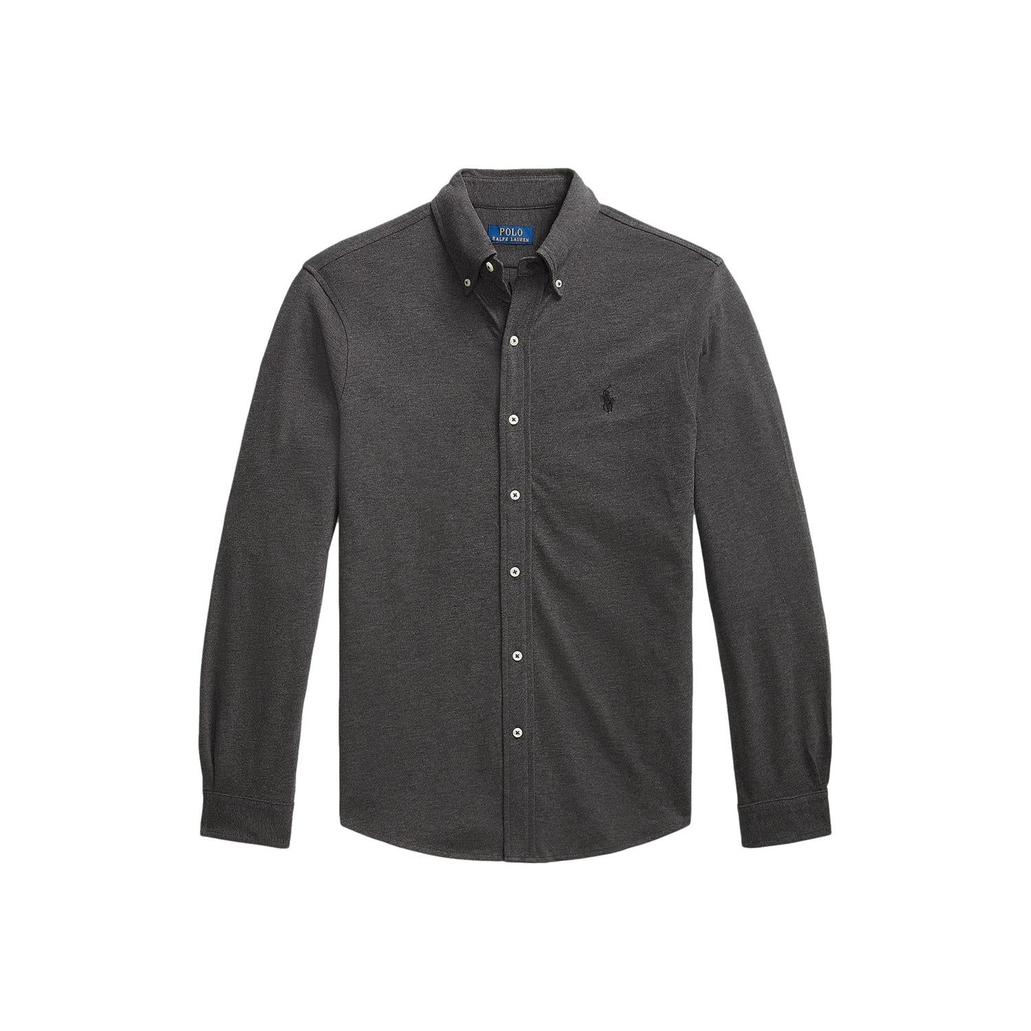 Polo Ralph Lauren Featherweight Mesh Shirt Skjorte Mørkegrå