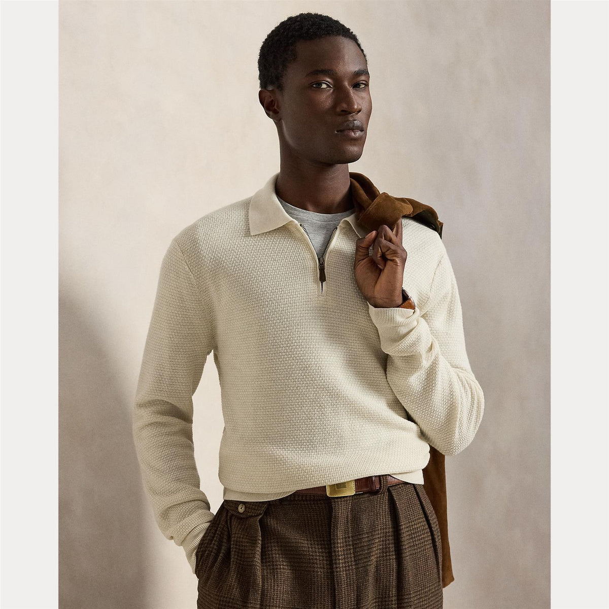 Polo Ralph Lauren Washable wool polo Genser Beige