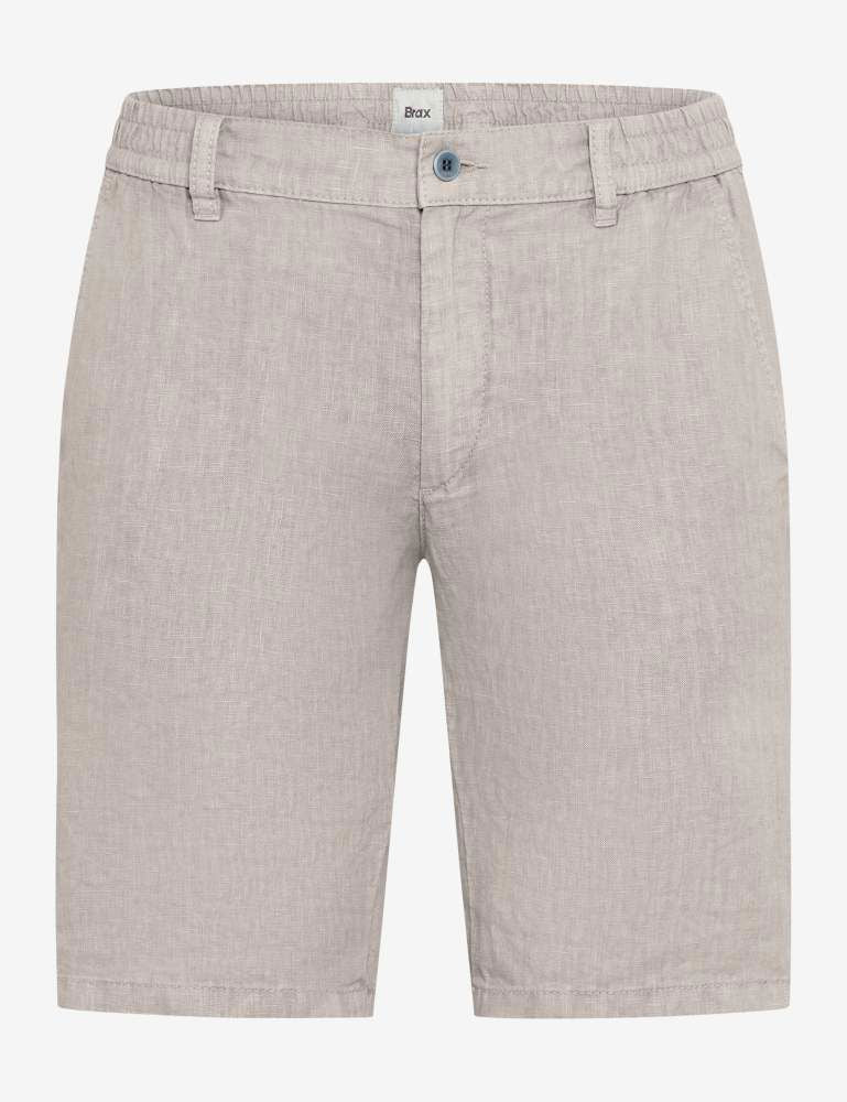 Brax Style Balu bukse i sandfarge, komfortabel og stilfull bukse fra Brax, vist på modell.