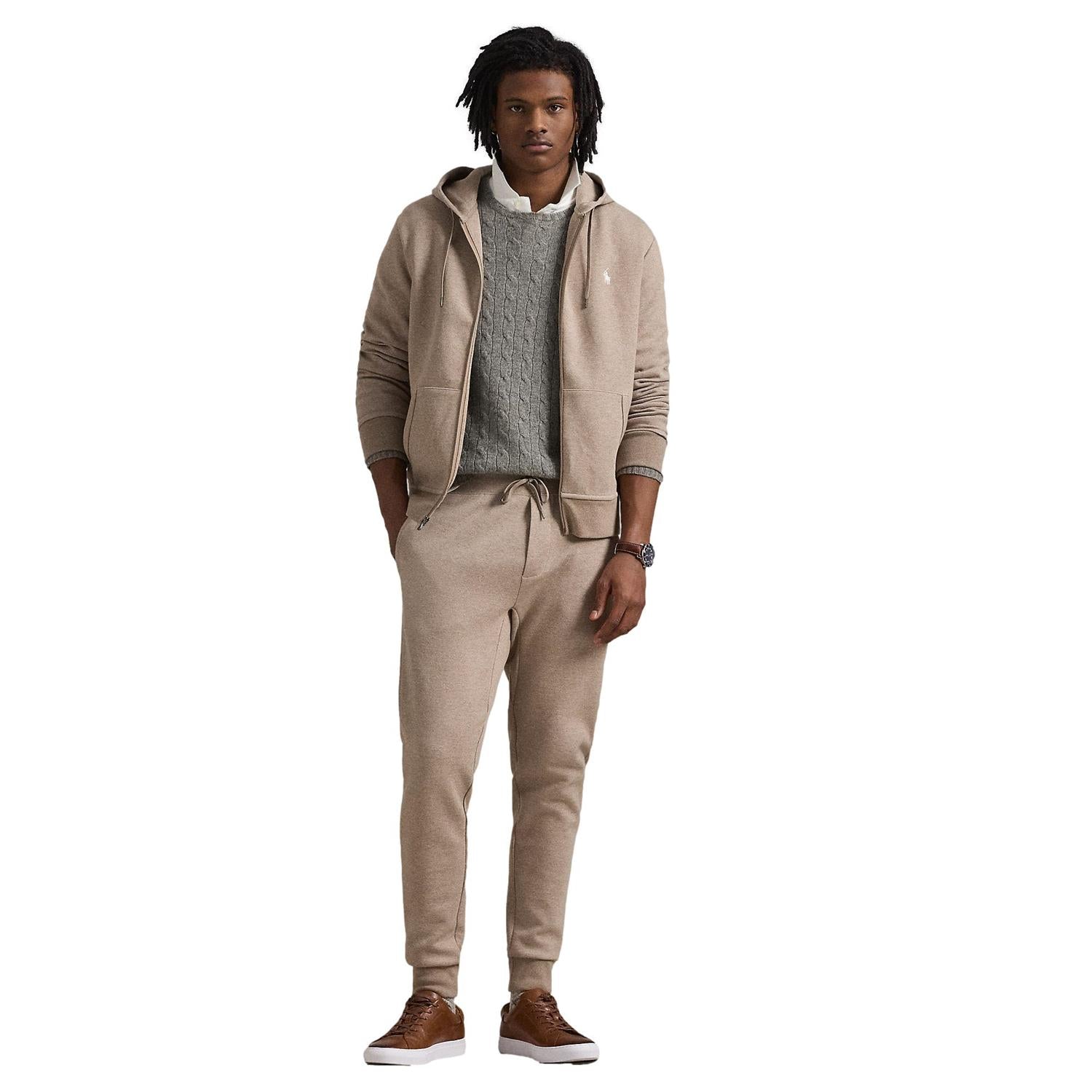 Polo Ralph Lauren Double-Knit Jogger Pant Joggebukse Mørk Beige - chrismoa.no