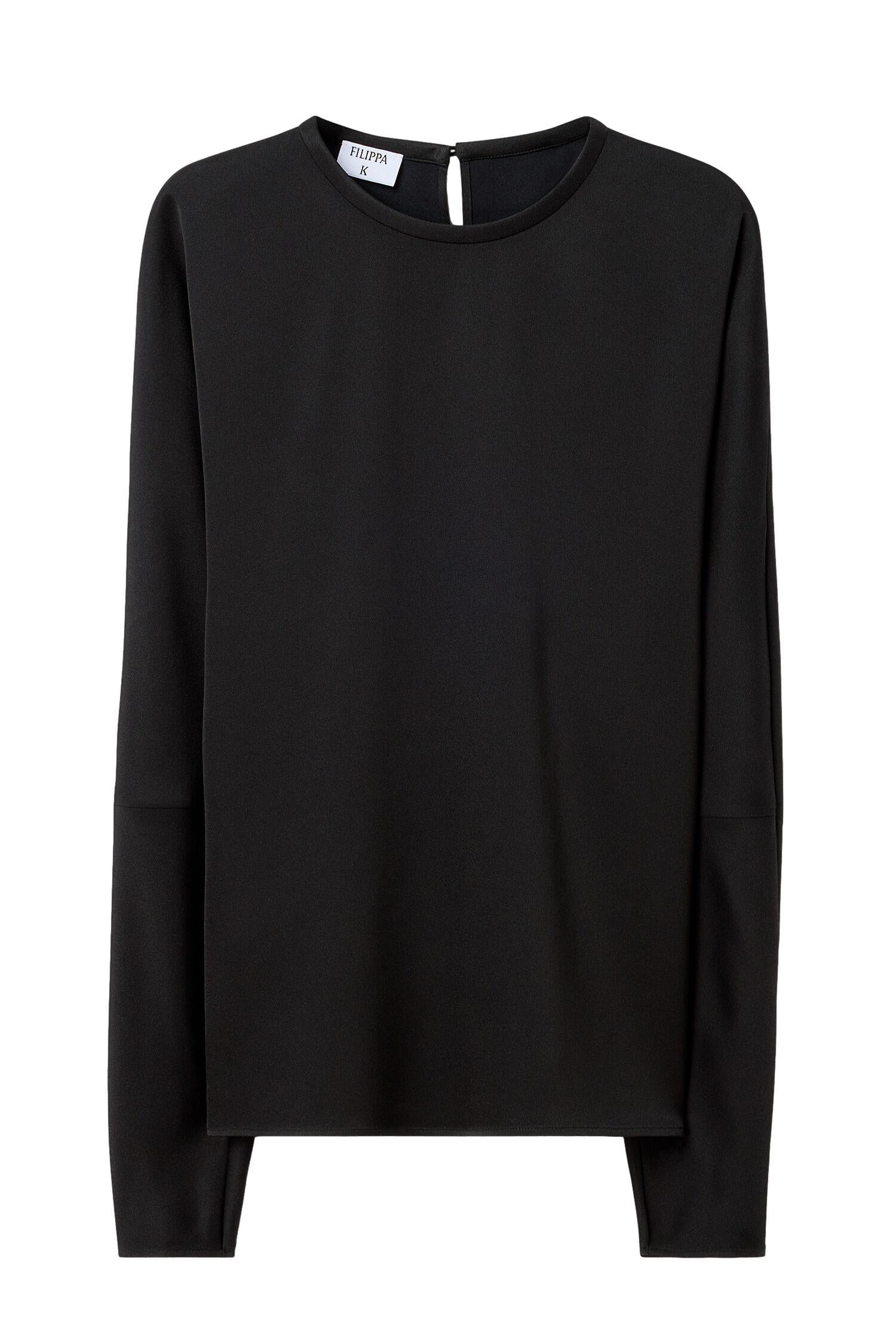 Filippa K Batwing Top Bluse Sort - chrismoa.no