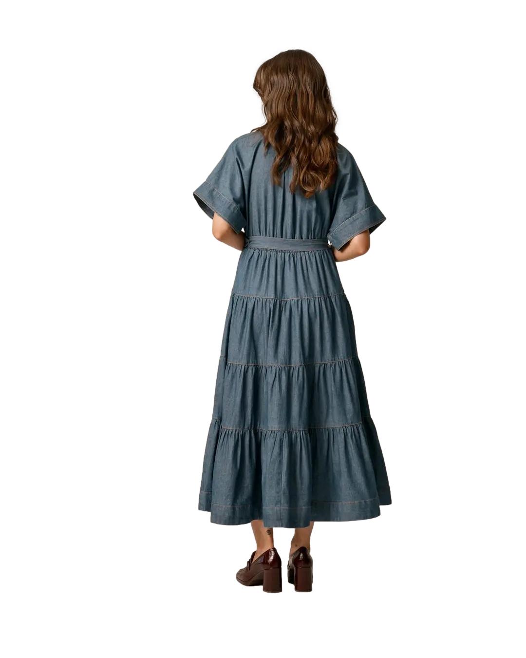 By TiMo Denim Shirt Dress Kjole Denim