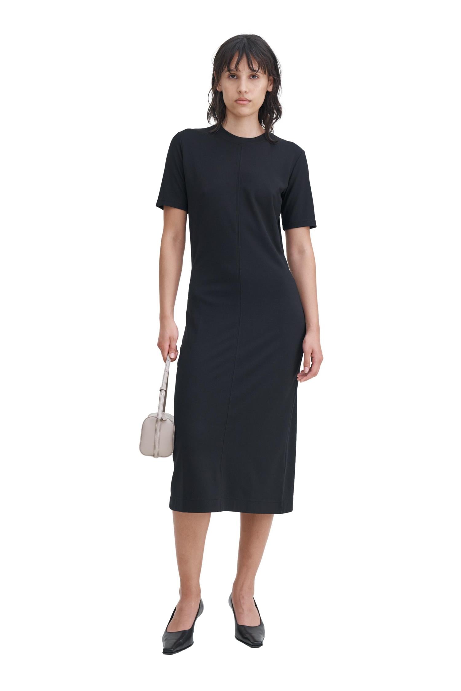 Filippa K T-Shirt Dress Kjole Sort - chrismoa.no